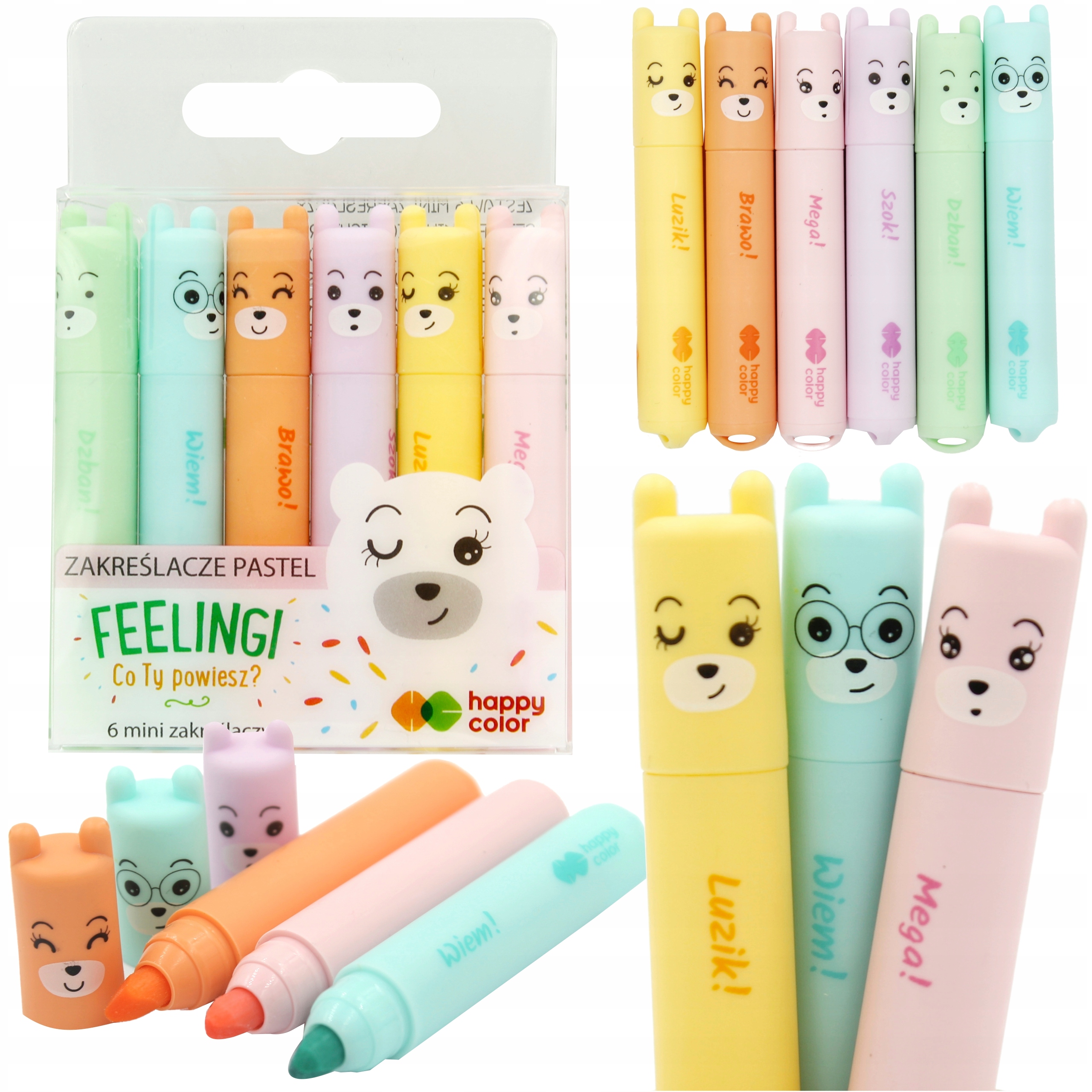 

Happy Color Zestaw Zakreślacz Mini Pastel 6 sztuk