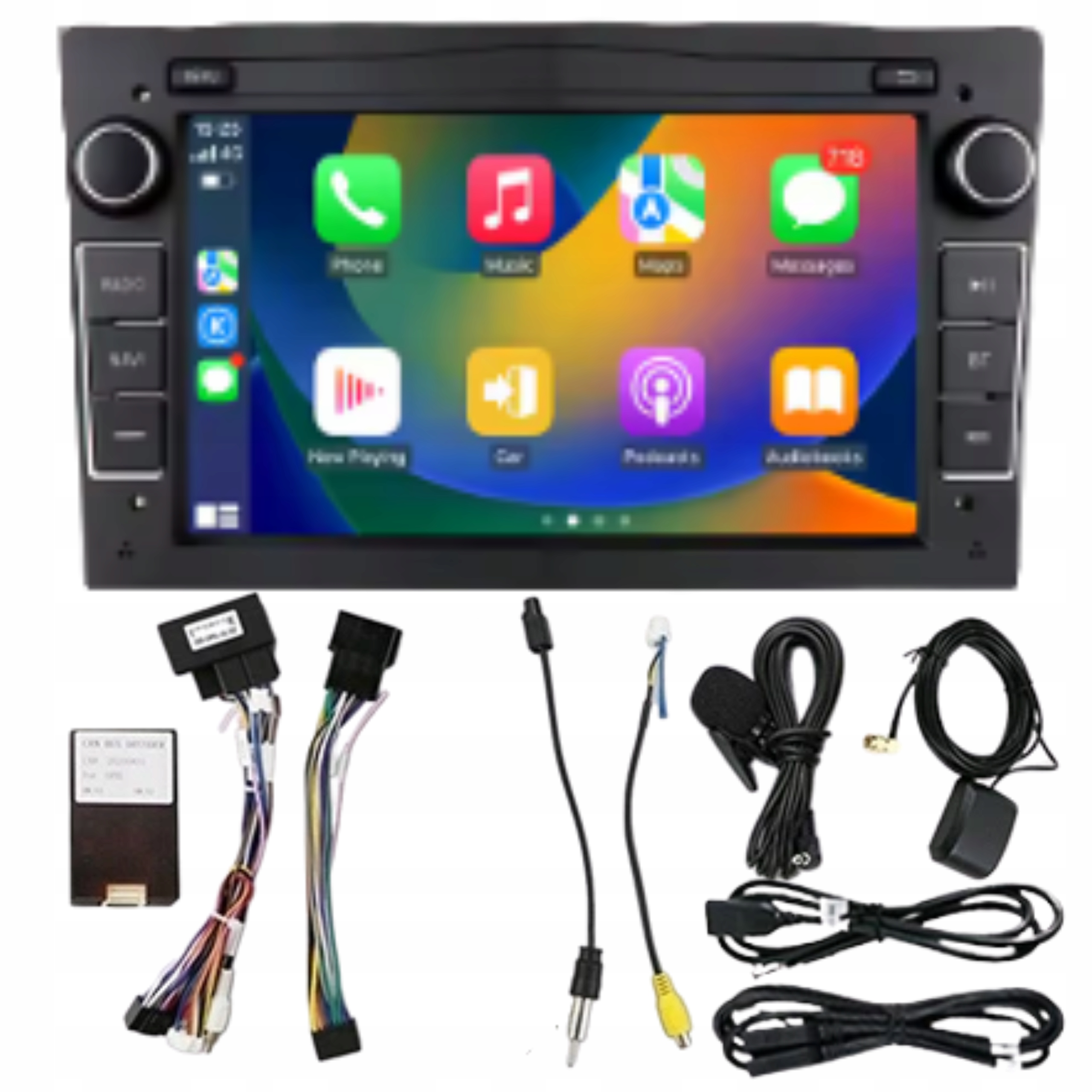 Smart Radio 2 din Opel Android Auto Car Play Zestaw z Kamerą Cofania