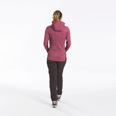 Polar turystyczny damski Quechua MH520 Light Kolor wielokolorowy