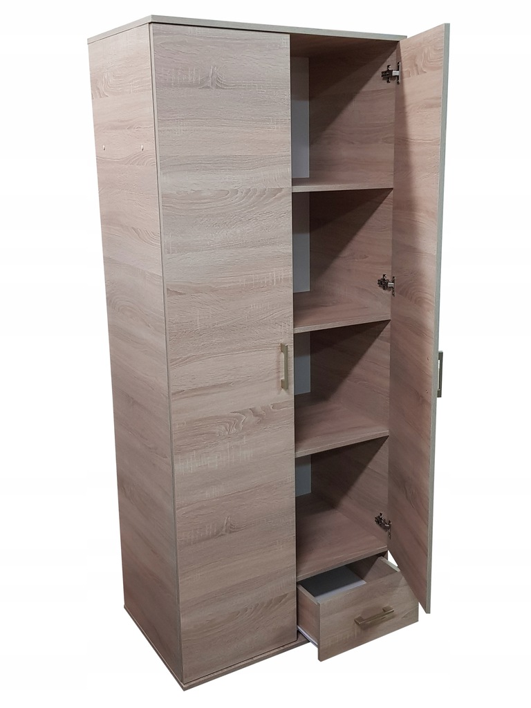 SZAFA 80CM SONOMA-BIAŁA PRODUCENT + NADSTAWKA Szerokość mebla 80 cm