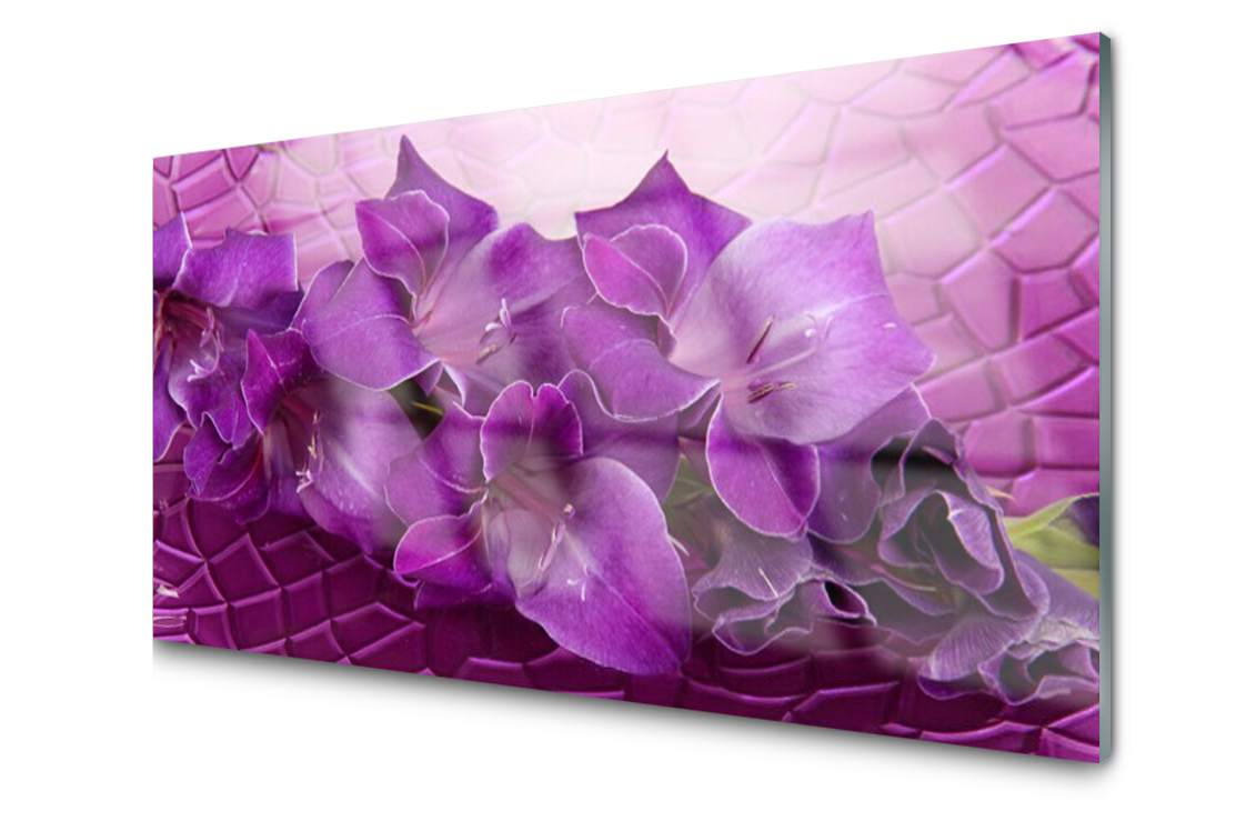 

Panel szklany Płytka Kwiaty Roślina 120x60 + Klej