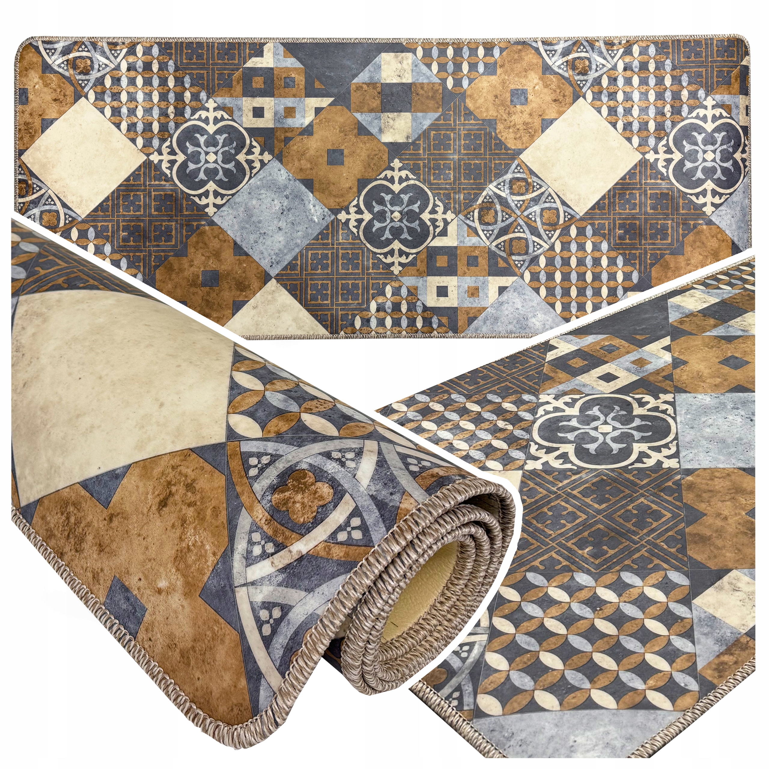 Koberec Do Kuchyně Tarkett Retro Vintage Koberec Běhoun Kuchyňská Podložka Pvc 150X63 CM