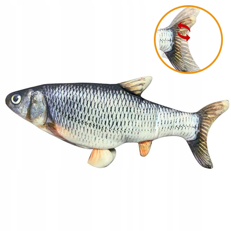 Levně Interaktivní skákací Ryba pro kočky Plamen Probuďte v kočce lovný instinkt!