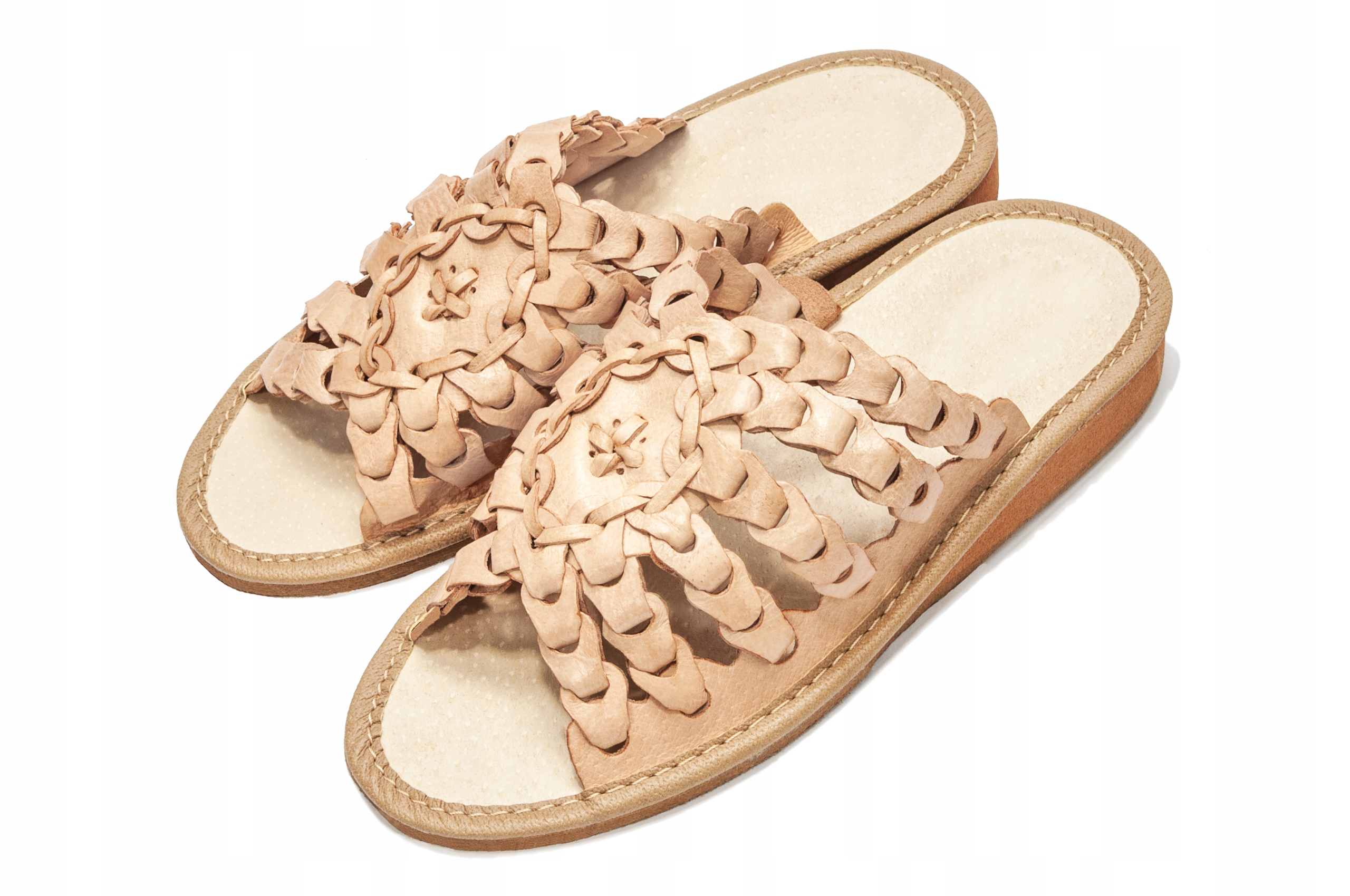 

Kapcie Damskie Skórzane Góralskie Pantofle Laczki