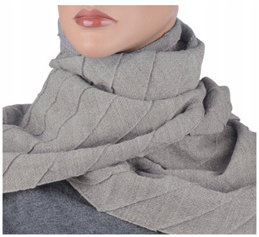 

Wełna 100% Wełniany Szalik Damski Made In Italy