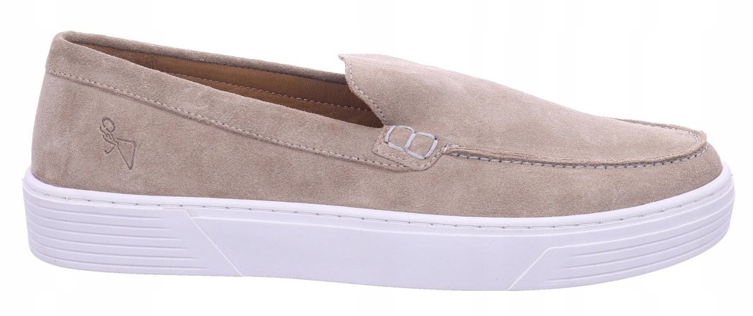 Pánské Béžové Kožené Mokasíny Casual Pro Každodenní Nošení, Lehké, Marco Tozzi, Velikost 42