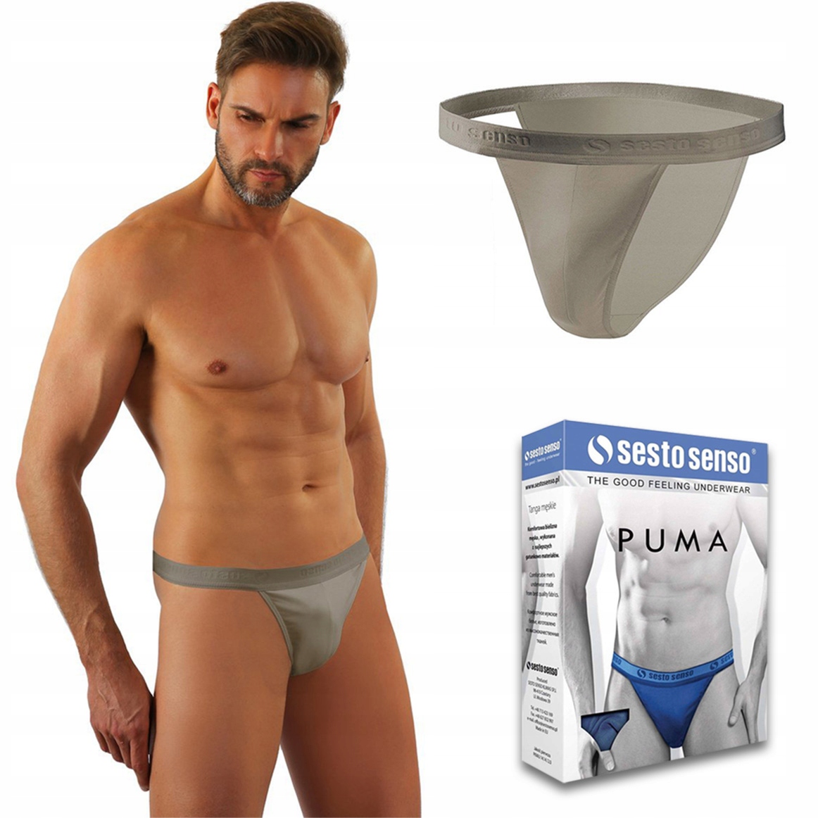 

Slipy męskie tanga Sesto Senso Puma - XL