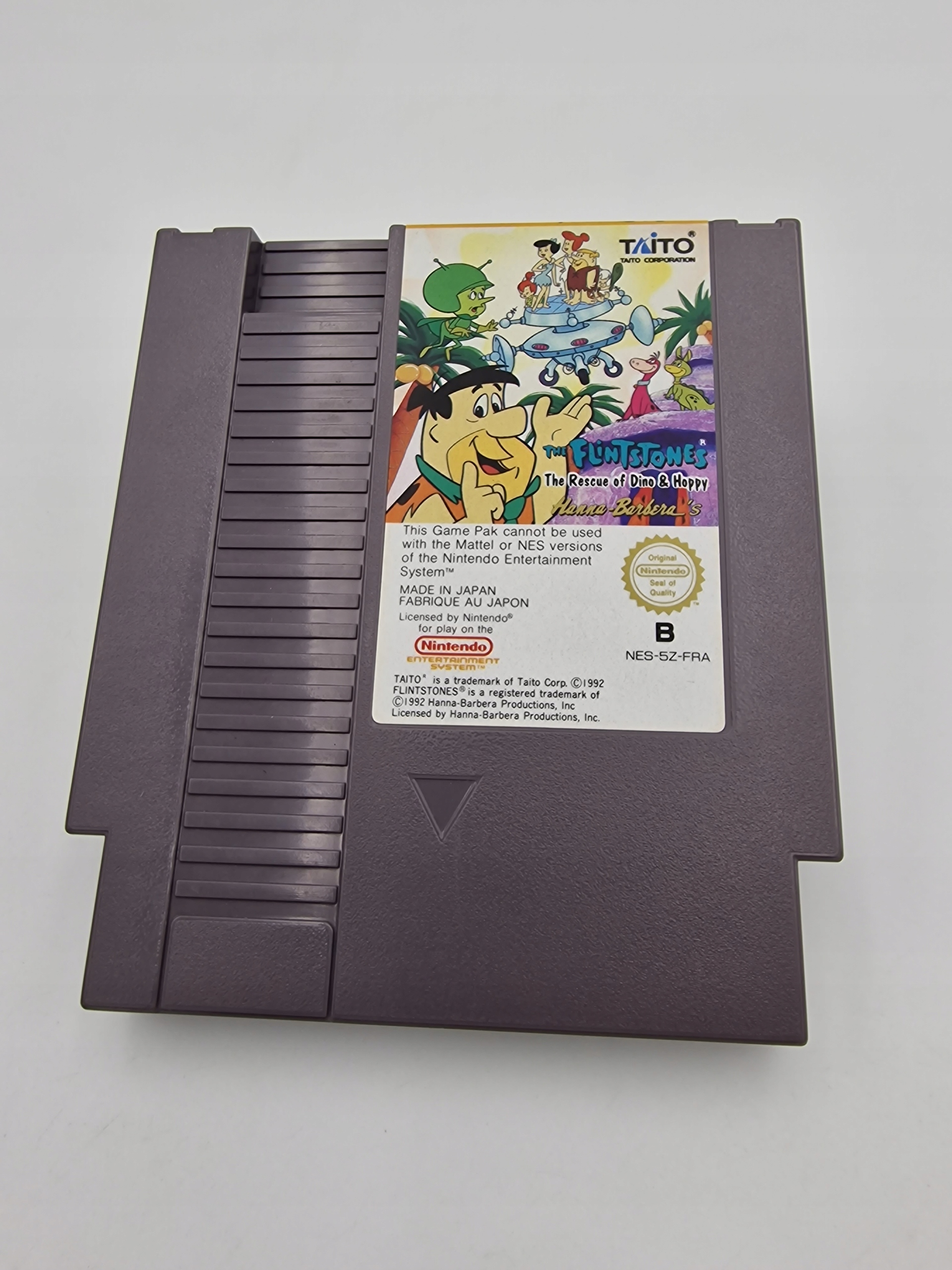 NINTENDO NES THE FLINTSTONES THE RESCUE OF DINO & HOPPY Platforma Nintendo NES