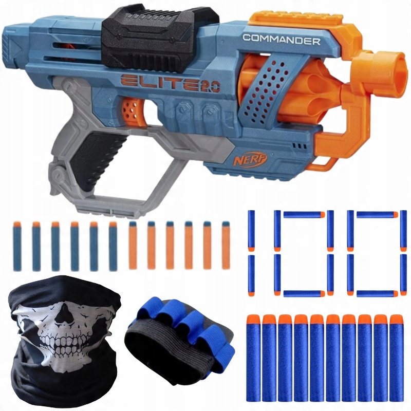 

Nerf Commander 100szt Strzałek Magazynek Maska