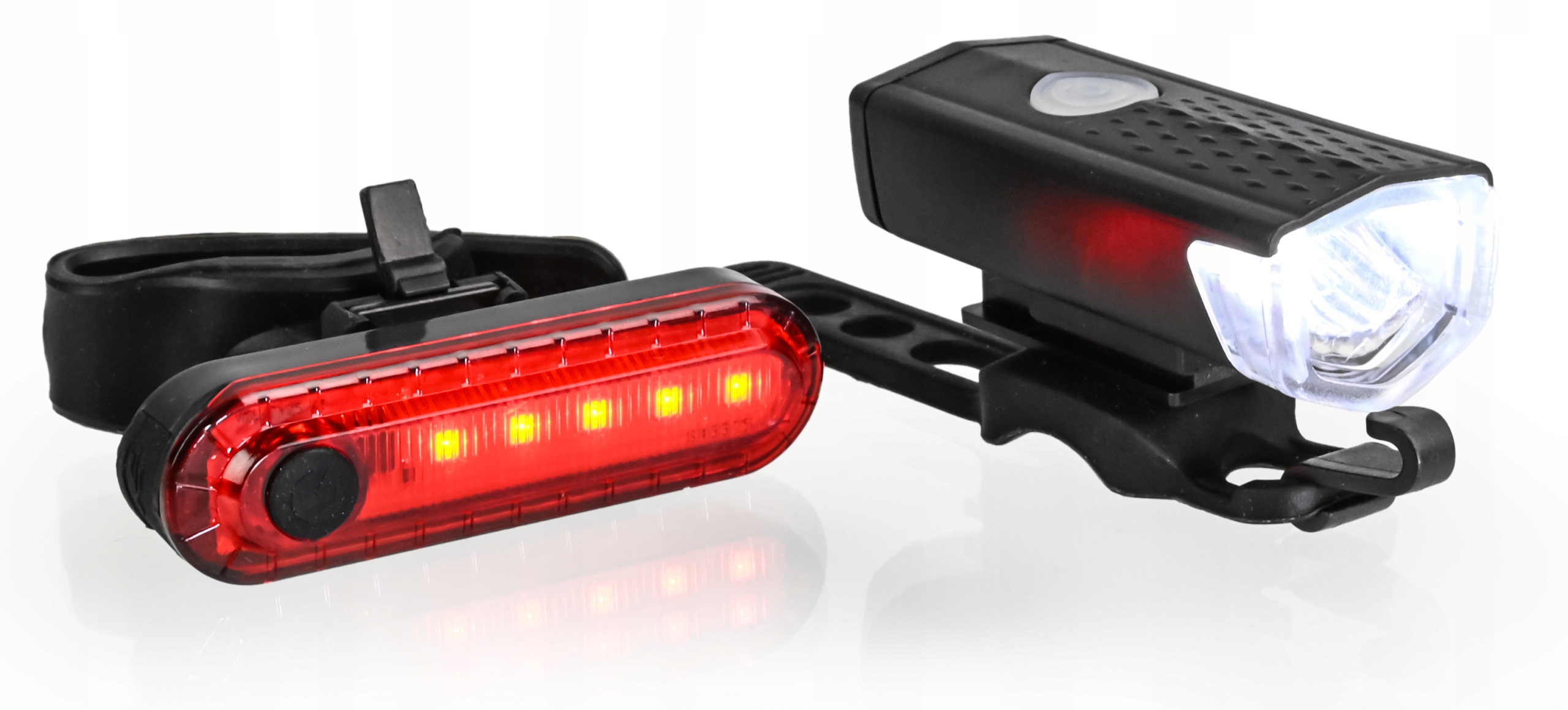 ROWEROWE LAMPKI AKUMULATOR 2w1 USB LED MEGA ZESTAW Zasilanie akumulator