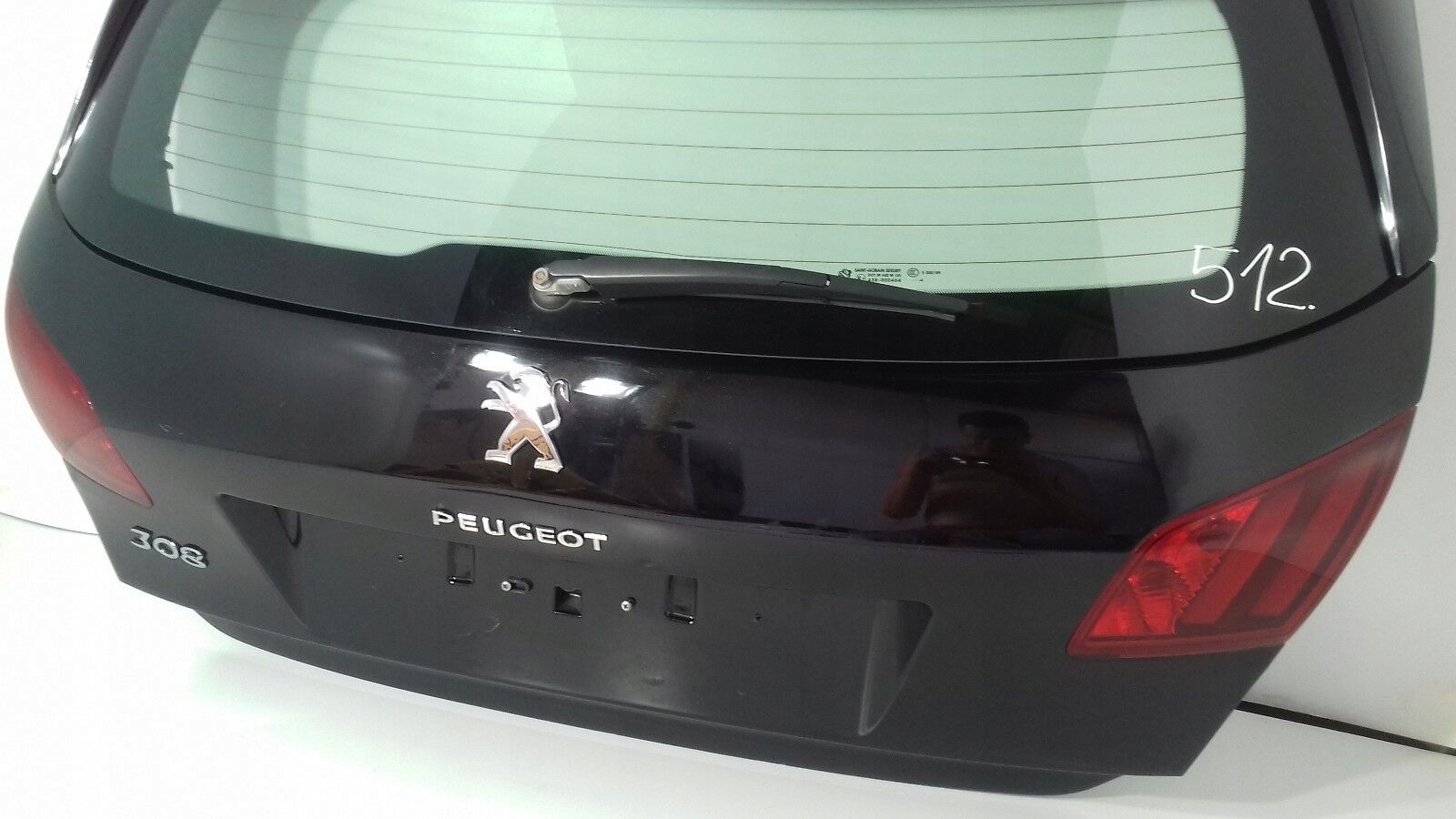 Peugeot 308 HB 2014r boot doors rear part black (512)
