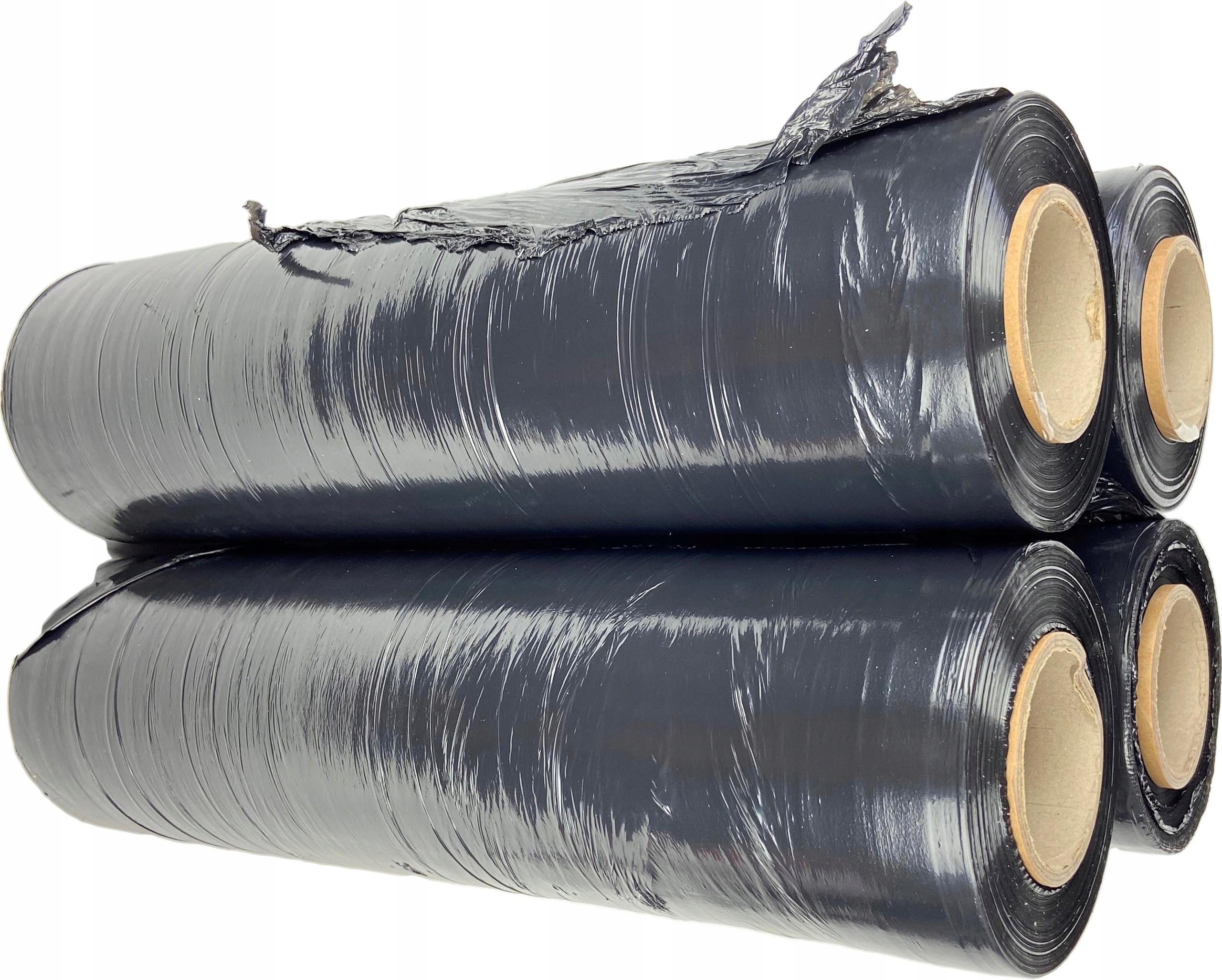 FOLIA STRETCH 4x 5KG strecz CZARNA MOCNA 23 um Kolor czarny