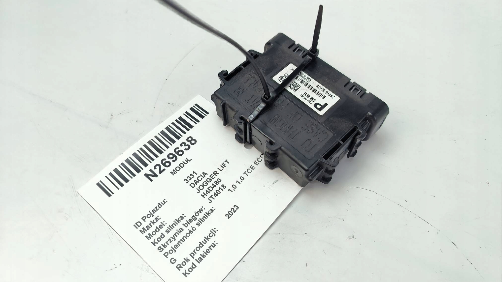 Unité commande confort 284Y66LA7B DACIA JOGGER LIFT