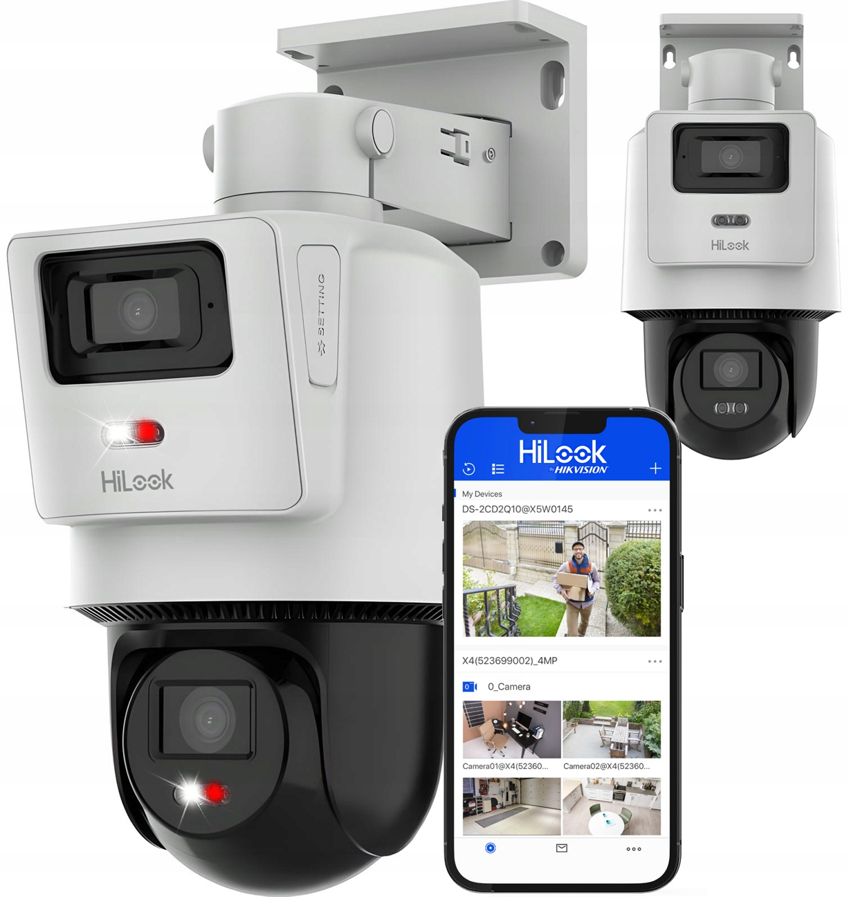 Otočná Ip kamera 8MPx (4MP+4MP) TandemVu PTZ-D4 HiLook od Hikvision