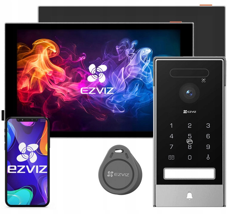 WiFi videodomofon s 2 dotykovými obrazovkami Ezviz HP7 Pro+ SD7 Brána