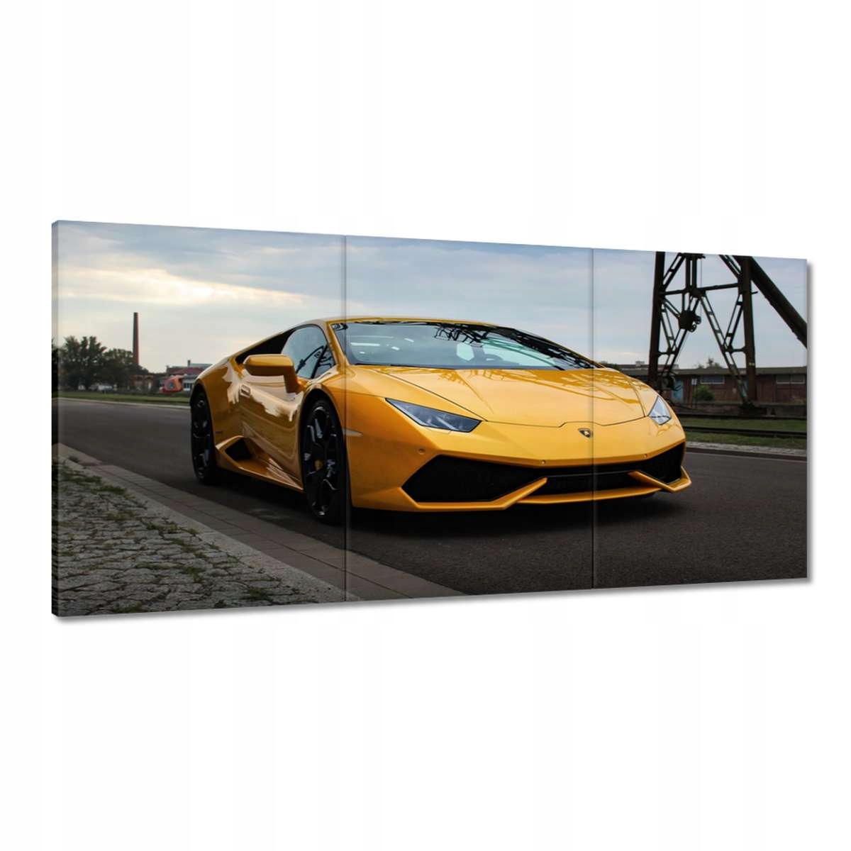 Obrazy 180x90 Žltý športový automobil