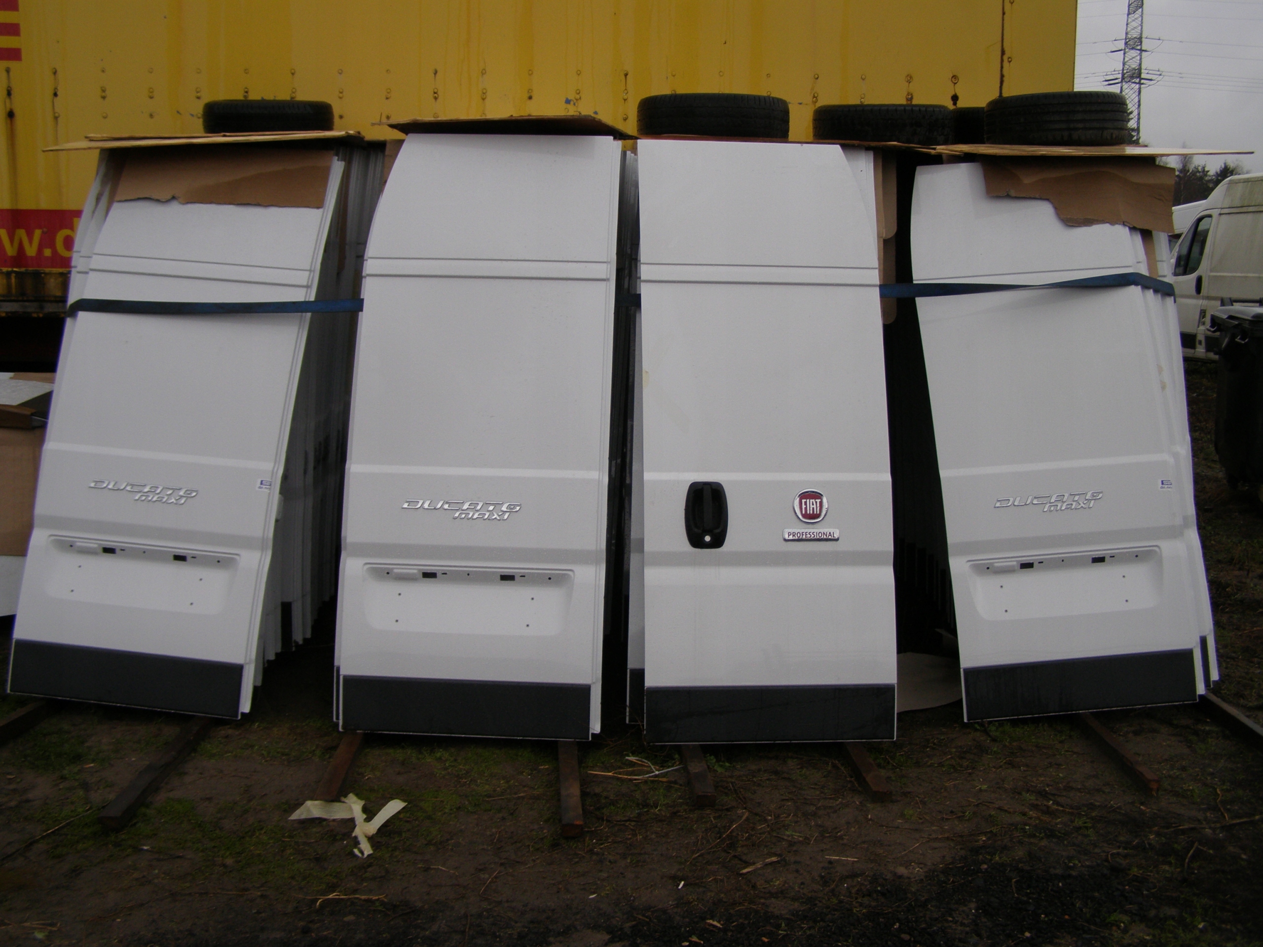 DRZWI TYŁ TYLNE KOMPLET H3 DUCATO BOXER JUMPER MOVANO PROACE NOWE NEW Kolor do lakierowania