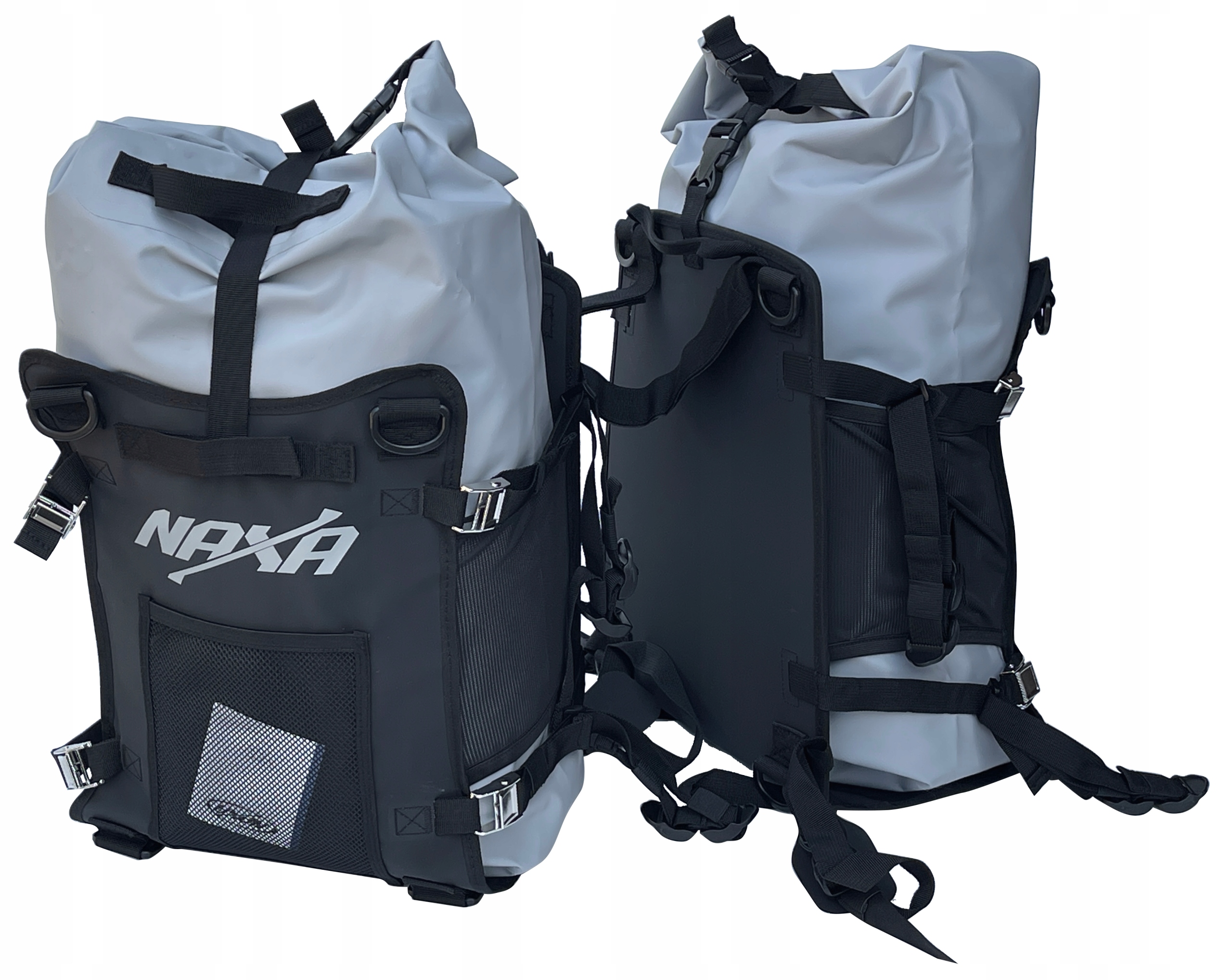 Brašna Na Motorku Naxa TB4 Pouzdro Boční Brašny |4 Upevňovací PÁSY|2x30 Litrů