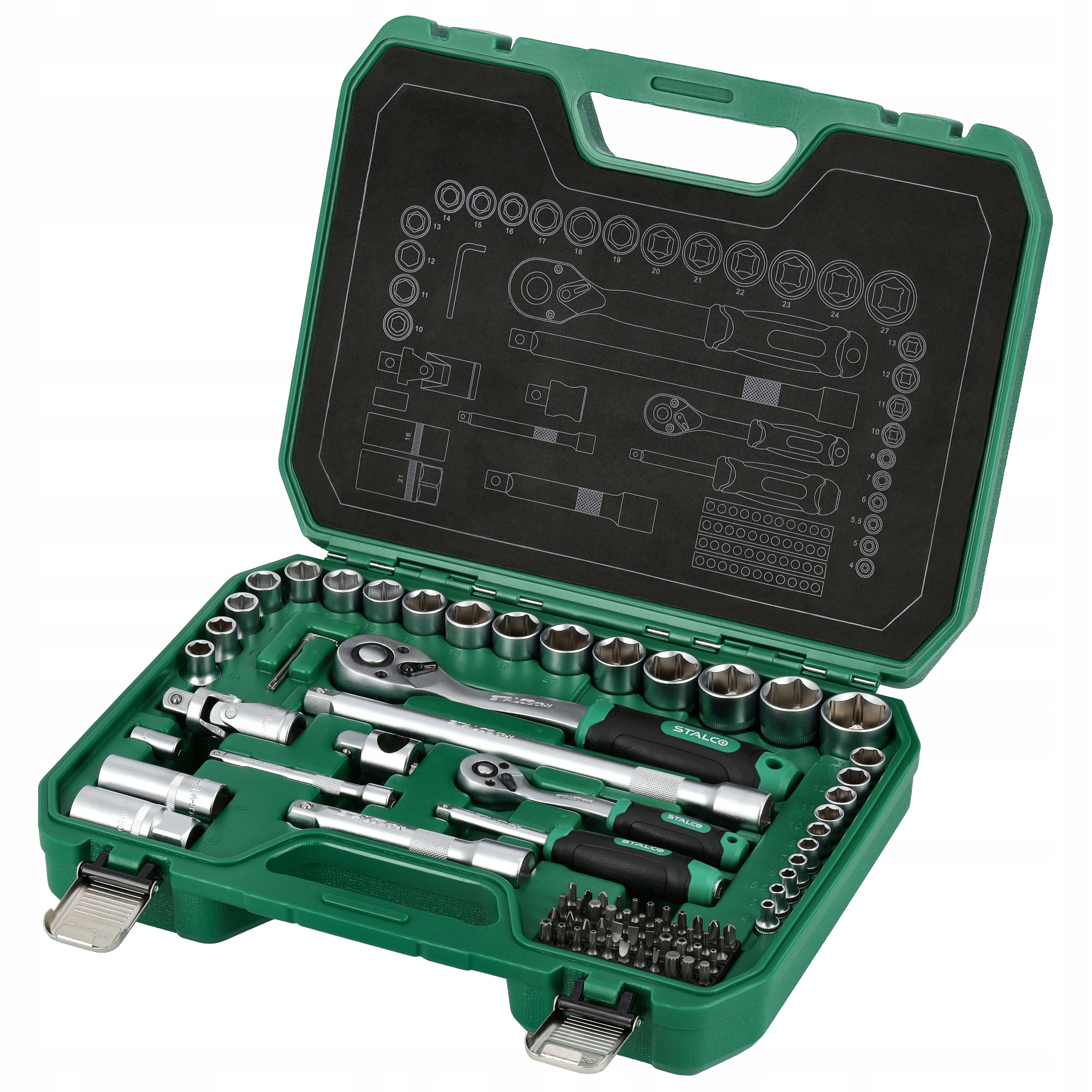 Stalco Sada Nástrčných Kľúčov Bmc 84 Prvkov