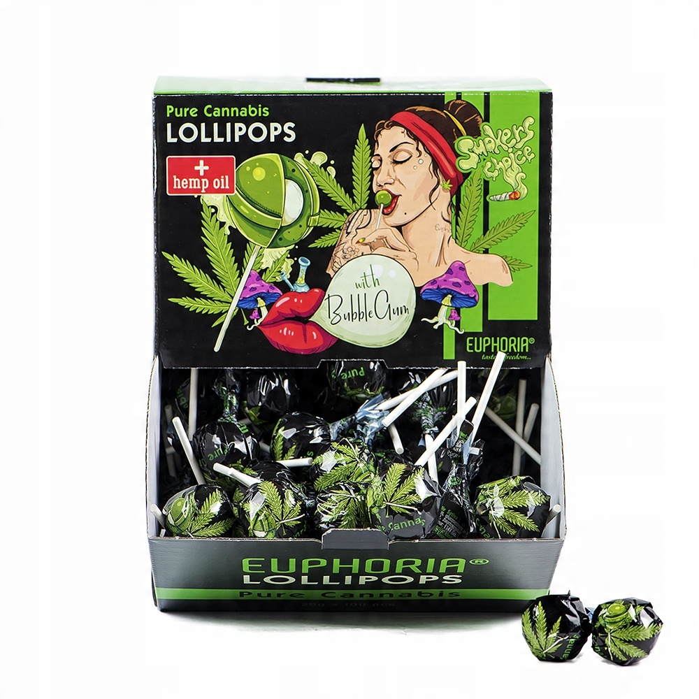 

Euphoria Lizak z gumą do żucia Pure Cannabis 25g