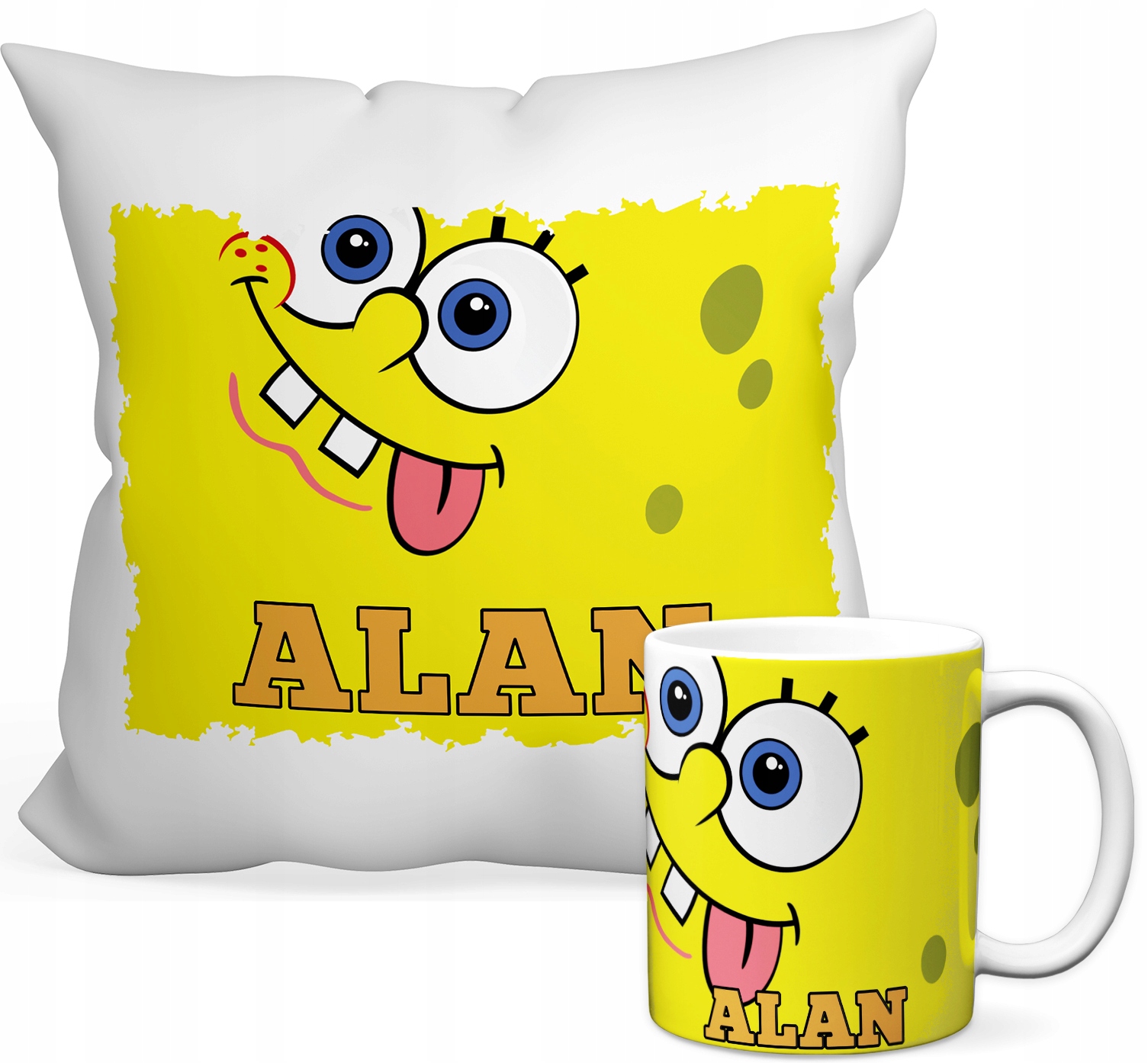 

Zestaw Spongebob Kubek 330 Ml+poduszka 40x40+IMIĘ