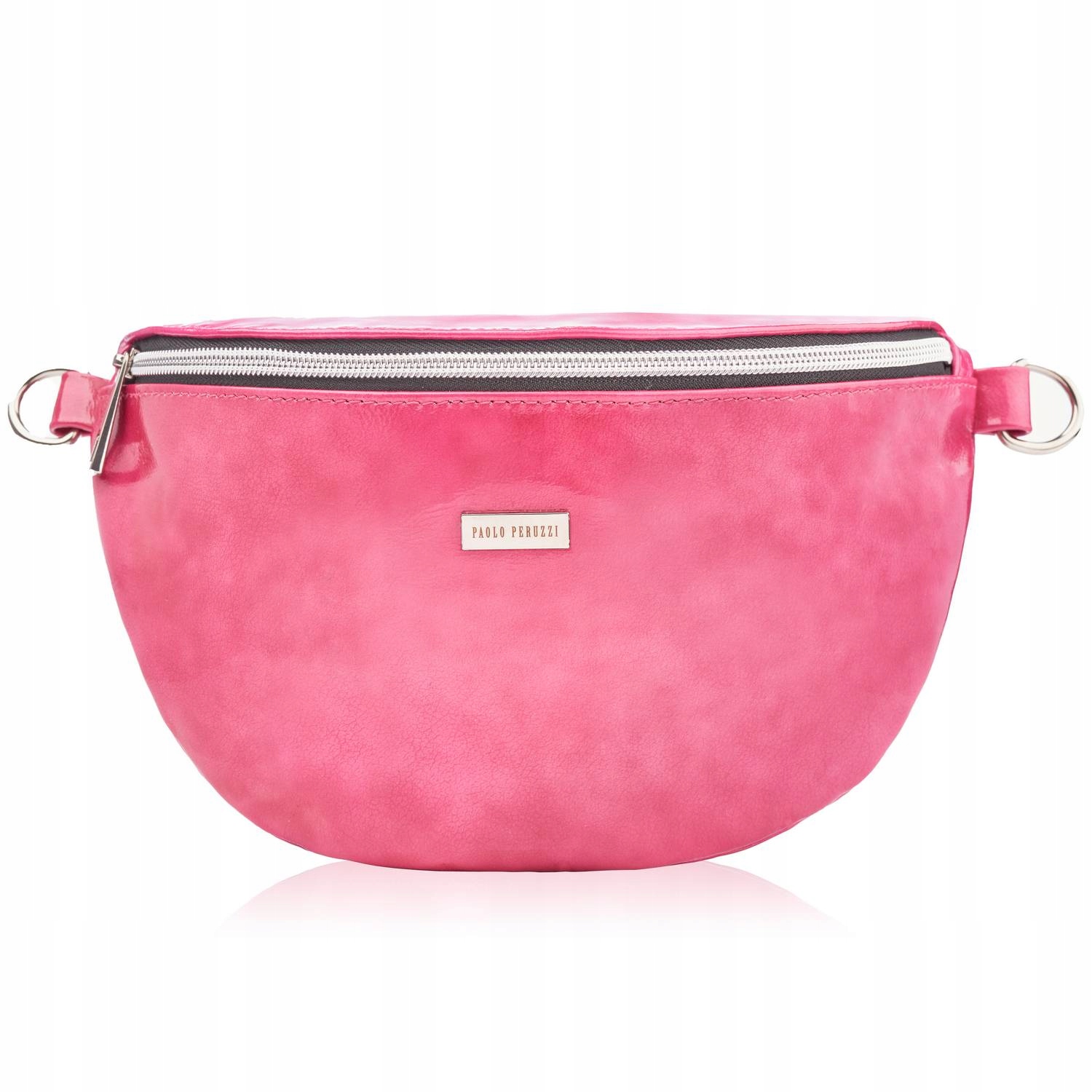 

Różowa Skórzana Saszetka Paolo Peruzzi Z-15-PI