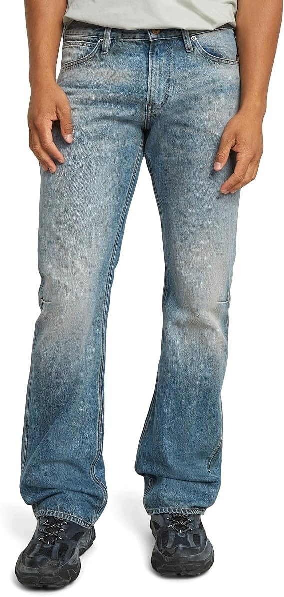 G-star Raw Pánské Džíny Jednoduché Otřené Z Bavlny 33/34 7FA