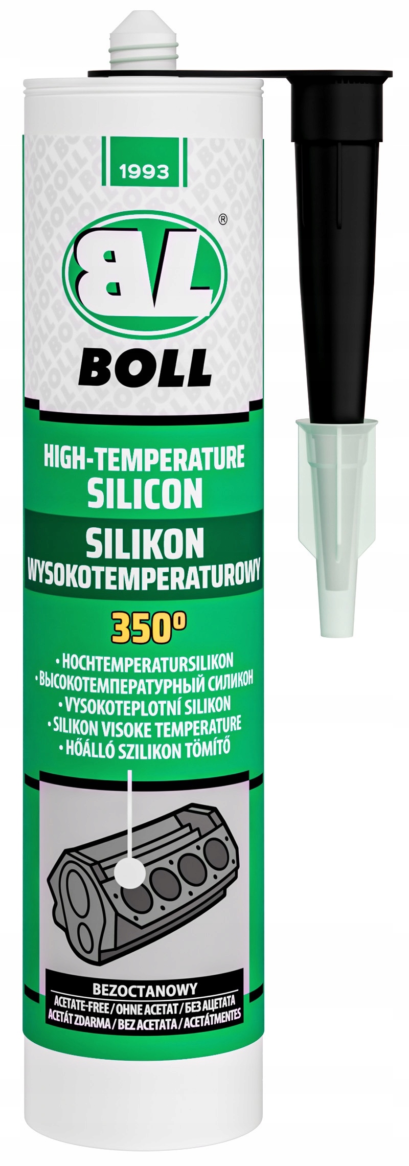 Boll Silikon wysokotemperaturowy 290ml Czarny do 350 stopni C
