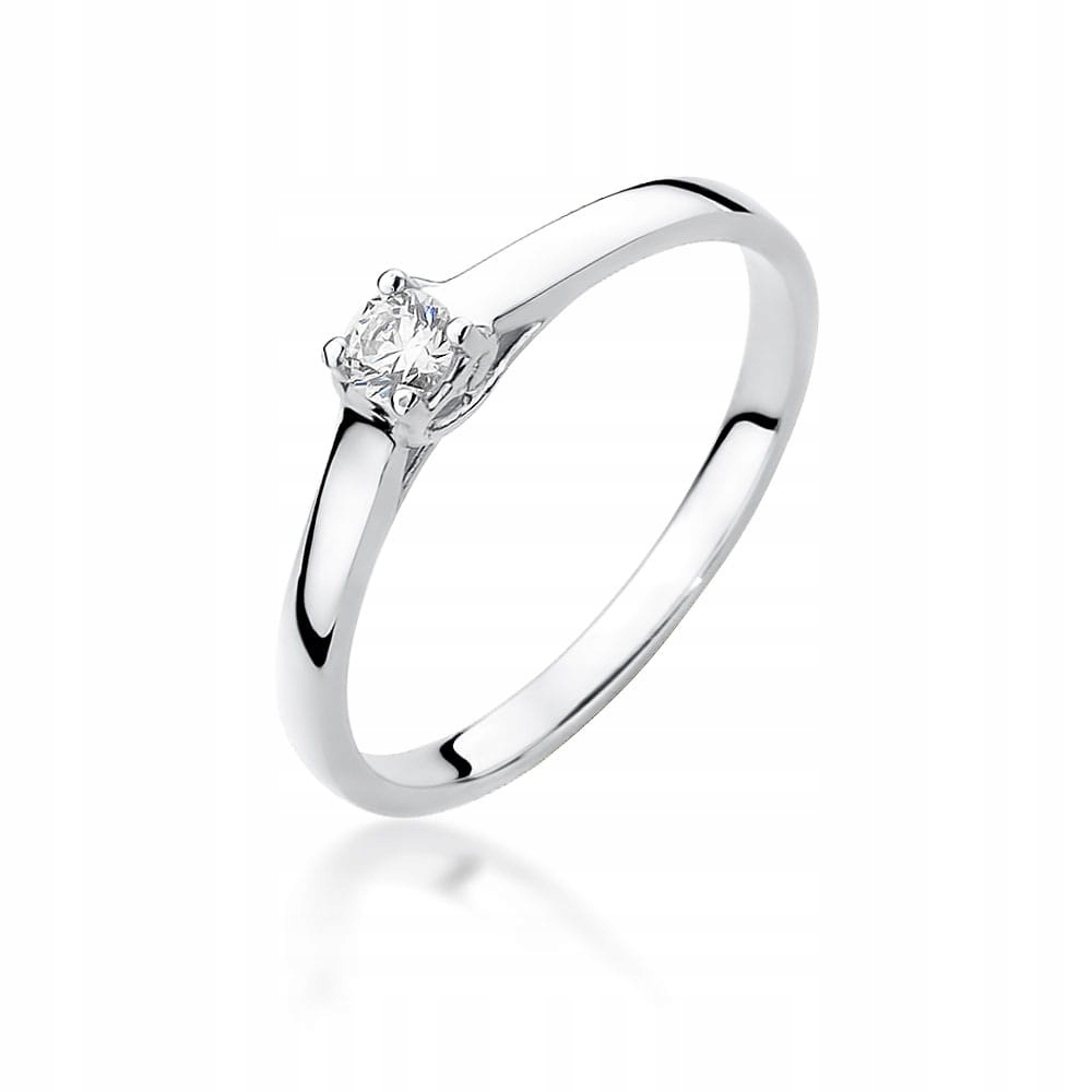 

Zaręczynowy Pierścionek Złoty Z Brylantem 0,12ct