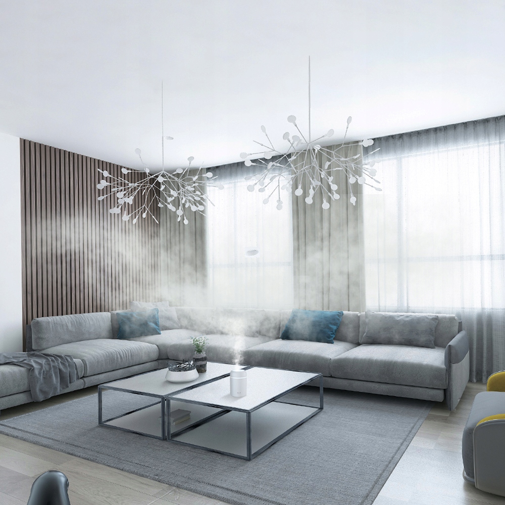 NAWILŻACZ POWIETRZA DYFUZOR ZAPACHOWY LAMPKA LED Wydajność 30 ml/h