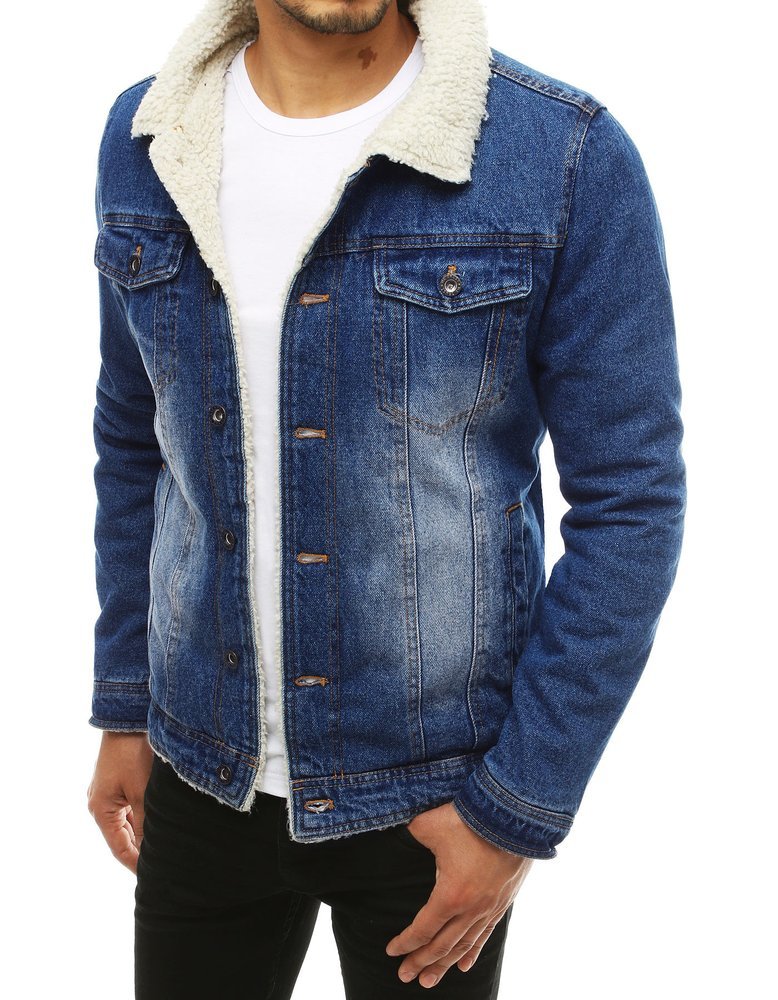 

Kurtka Jeansowa Kożuch Niebieska tx3344 - XL