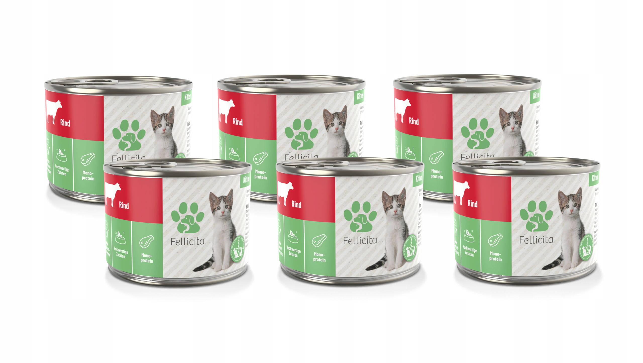 Fellicita Cat Pure Beef hovězí kitten 6x200 g