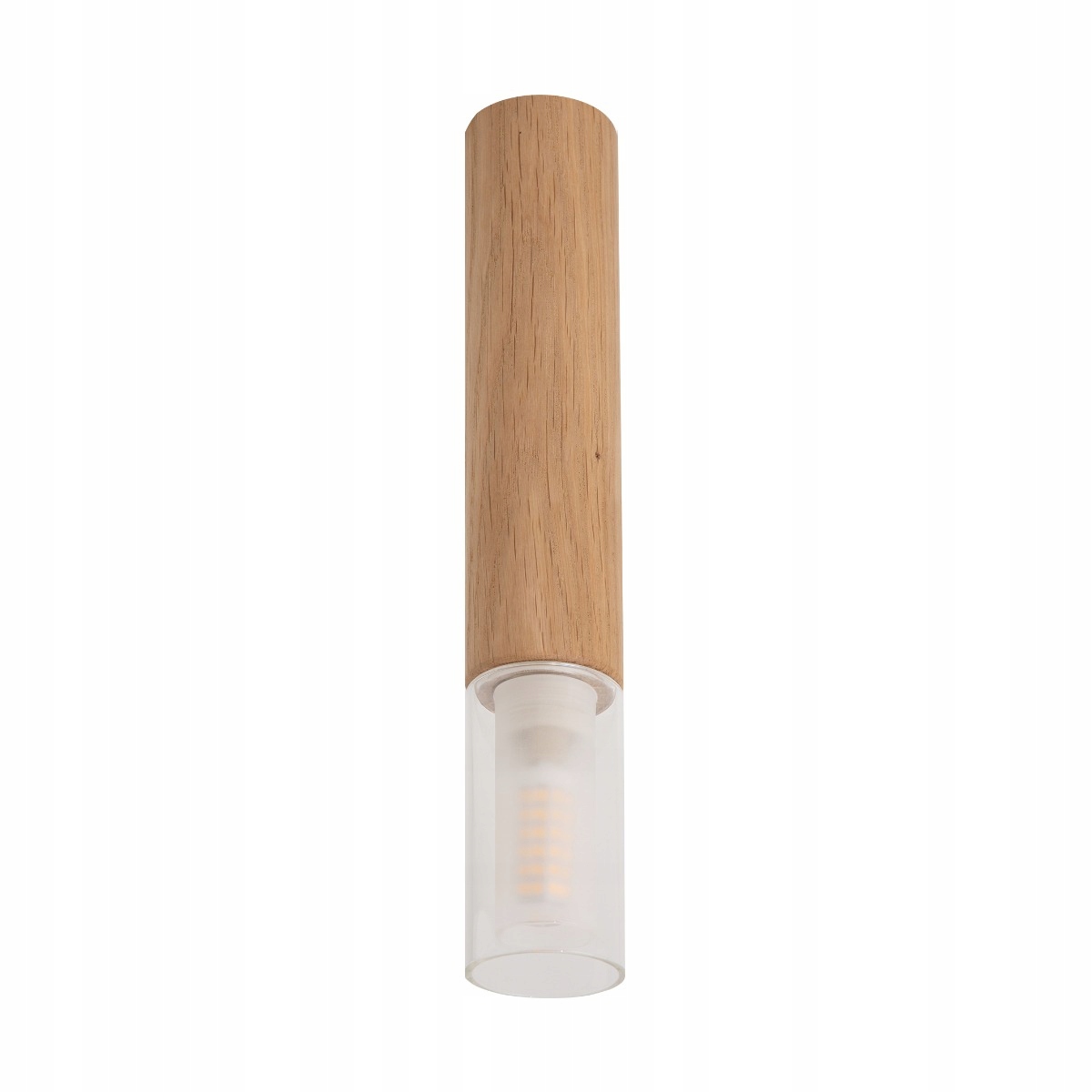 Lampa svítidlo tuba dřevěná hnědá stropní bodová 28 cm Zuma Line