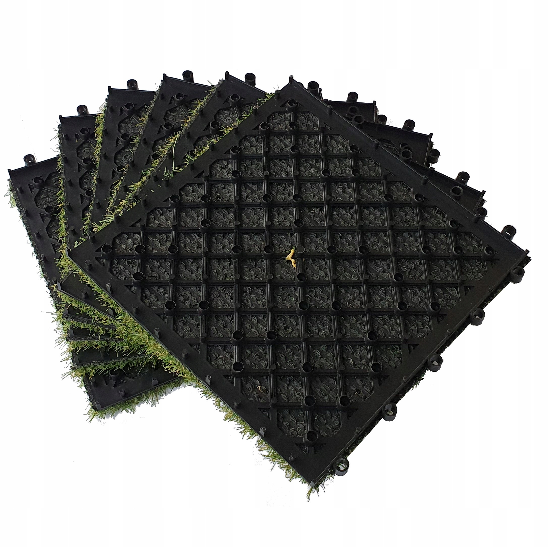 SZTUCZNA TRAWA w płytkach Intens 30x30 cm 10 sztuk Grubość 18 mm