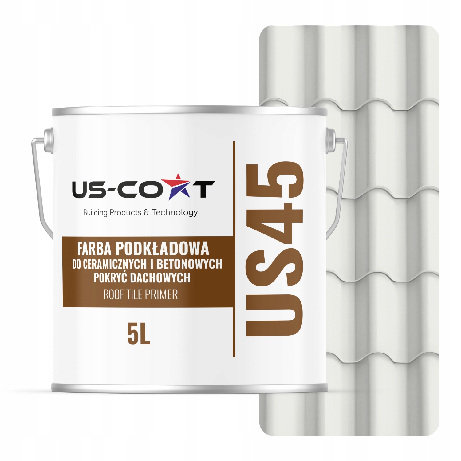 Podkladová Farba Na Keramickú Strechu Biela Signálová RAL9003 Mat 5L 35 m2