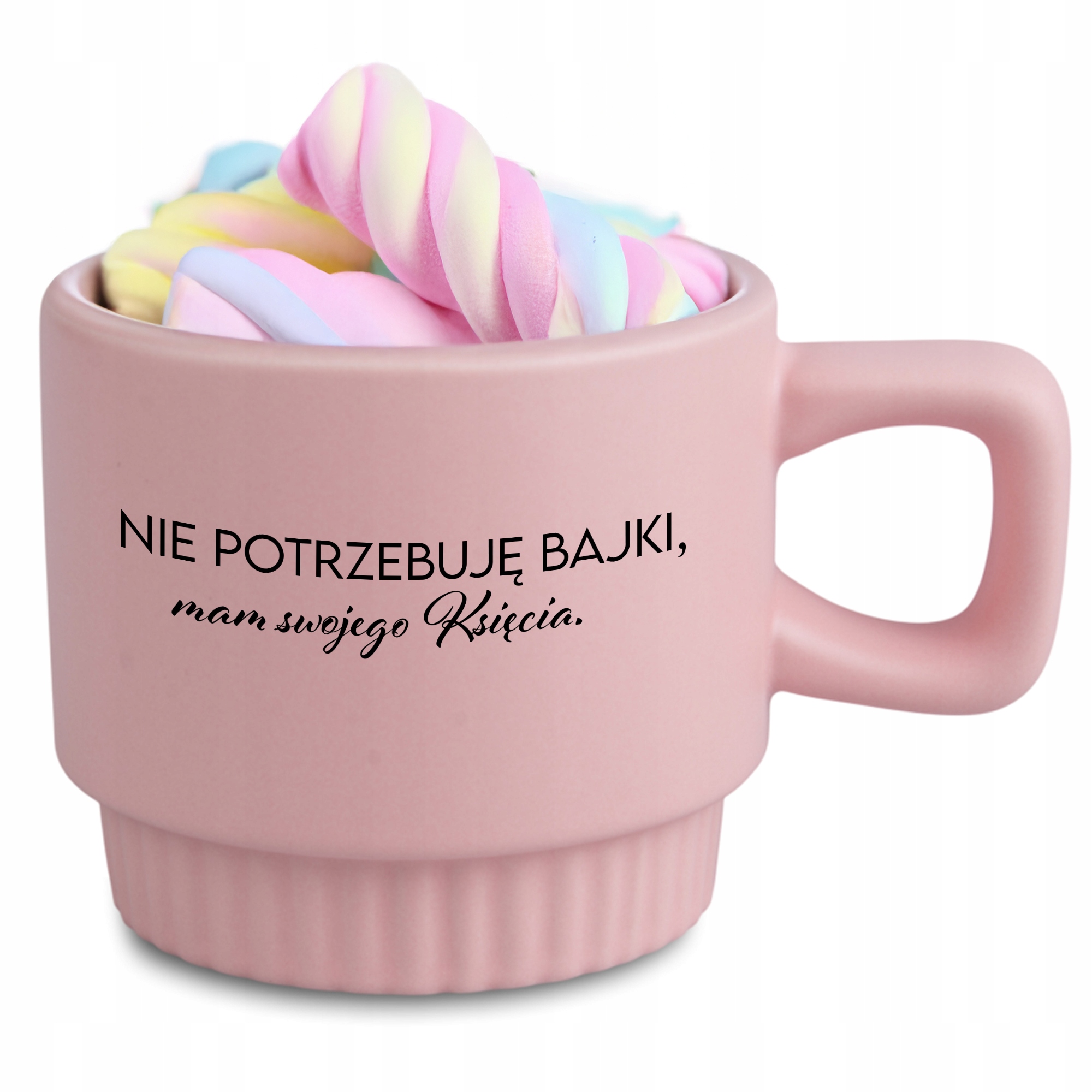 Hrnček Ryhovaný Ružový Darček Pre Neho Nepotrebujem Rozprávku Roztomilé