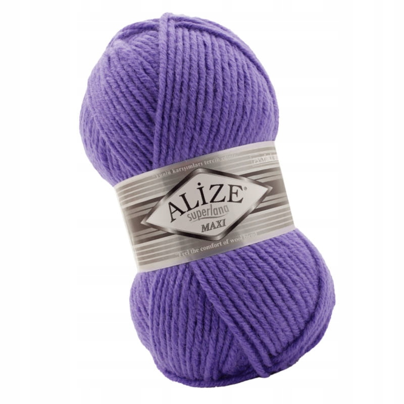 Włóczka Superlana Maxi 851 Fioletowy Alize