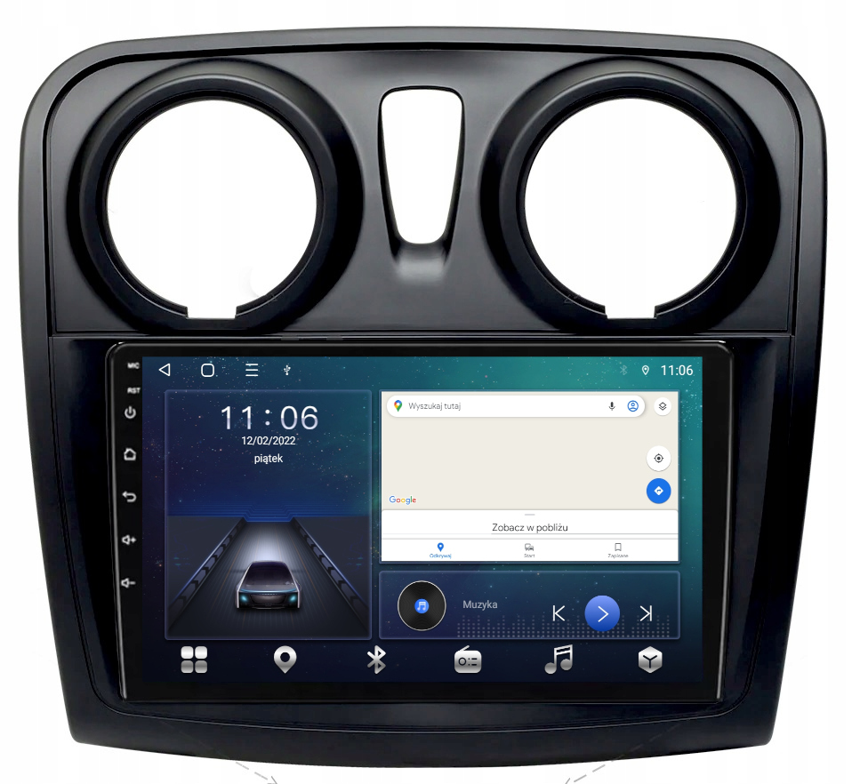 Android Rádio Dacia Logan Sandero 2012-19 Carplay Wifi Usb 64GB Sim Modem