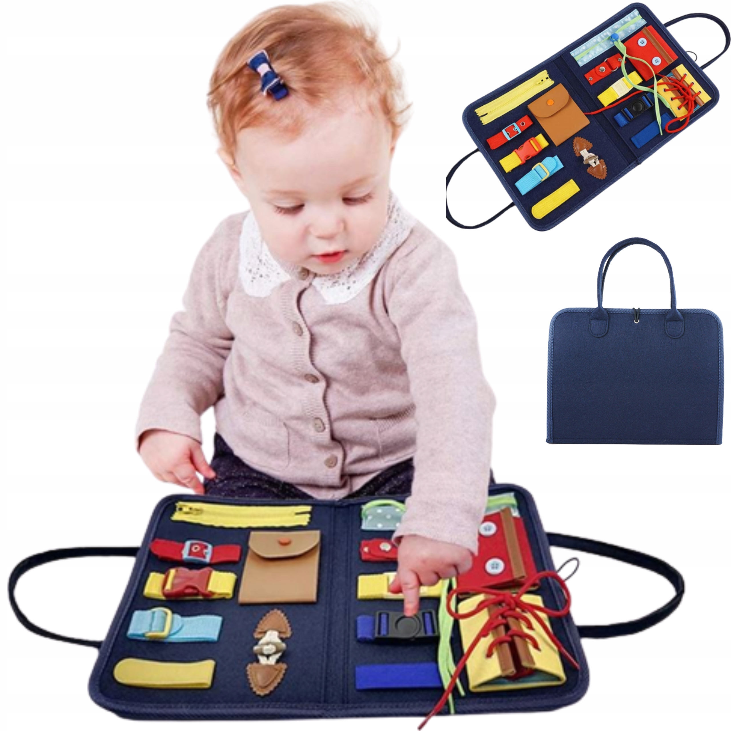 

Tablica Manipulacyjna Sensoryczna Montessori XXL