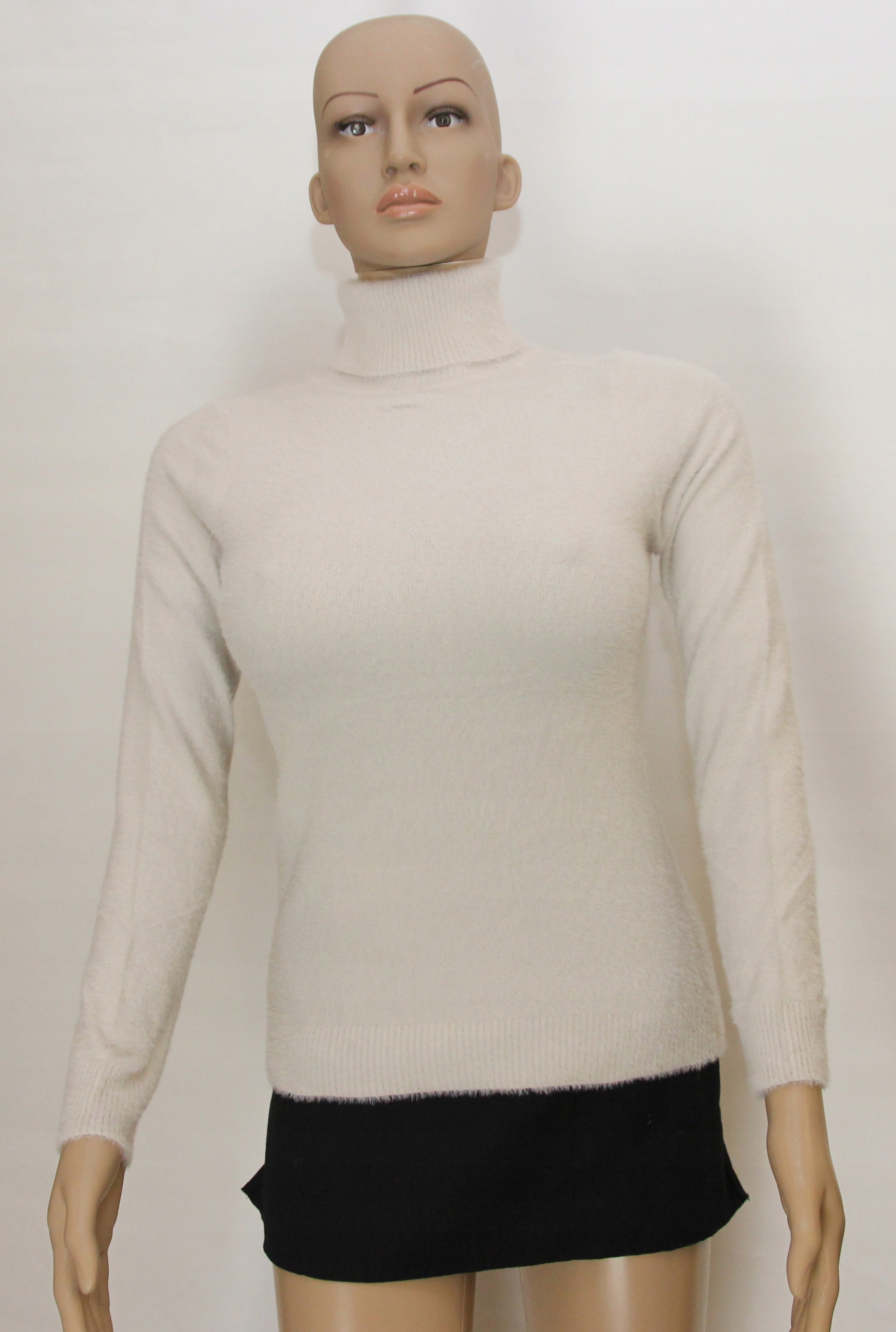 

Damski sweter Srebrną Nitką alpaka golf S M L