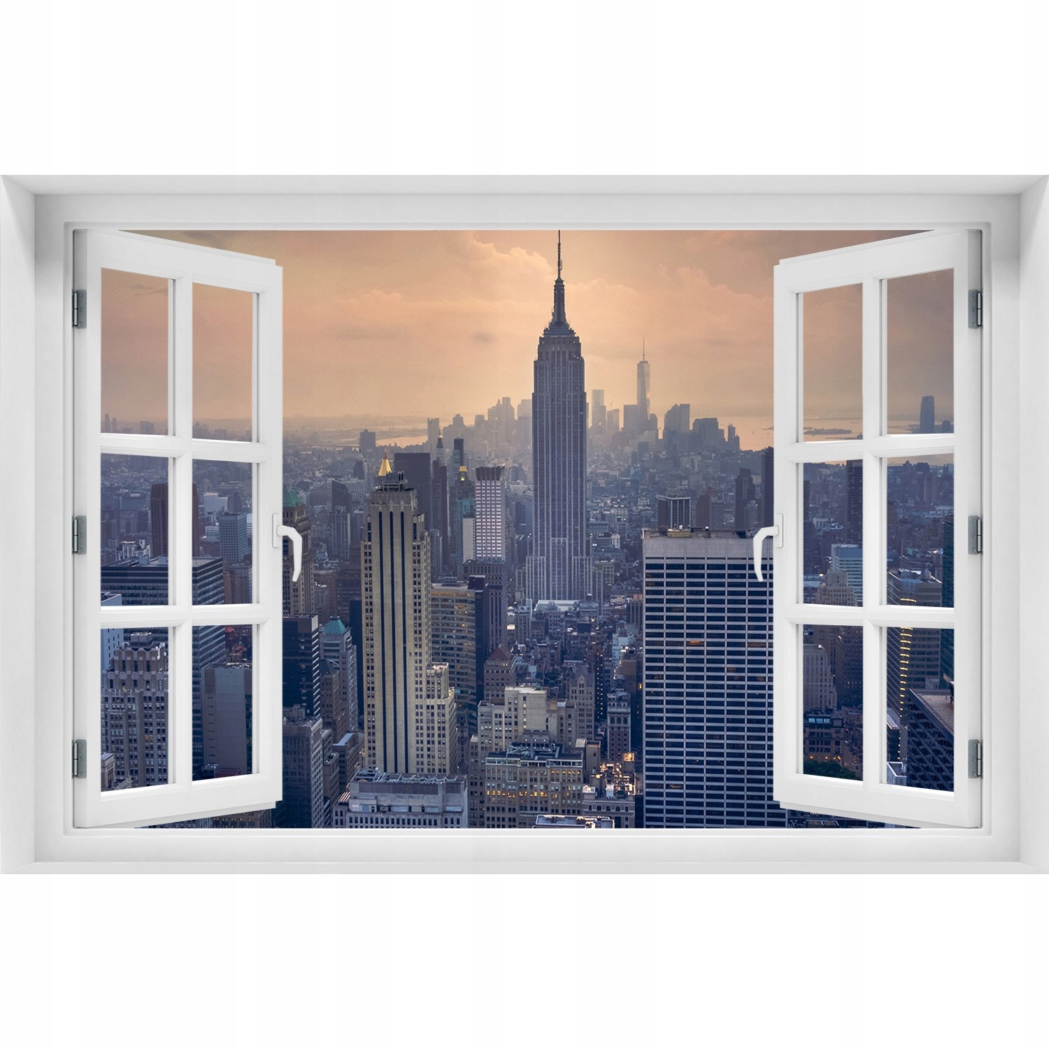 

Naklejka na ścianę 3D Okno Manhattan Nowy Jork