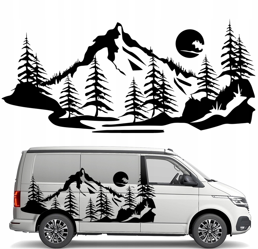 Samolepka Grafika pro karavan Les Hory 90x200