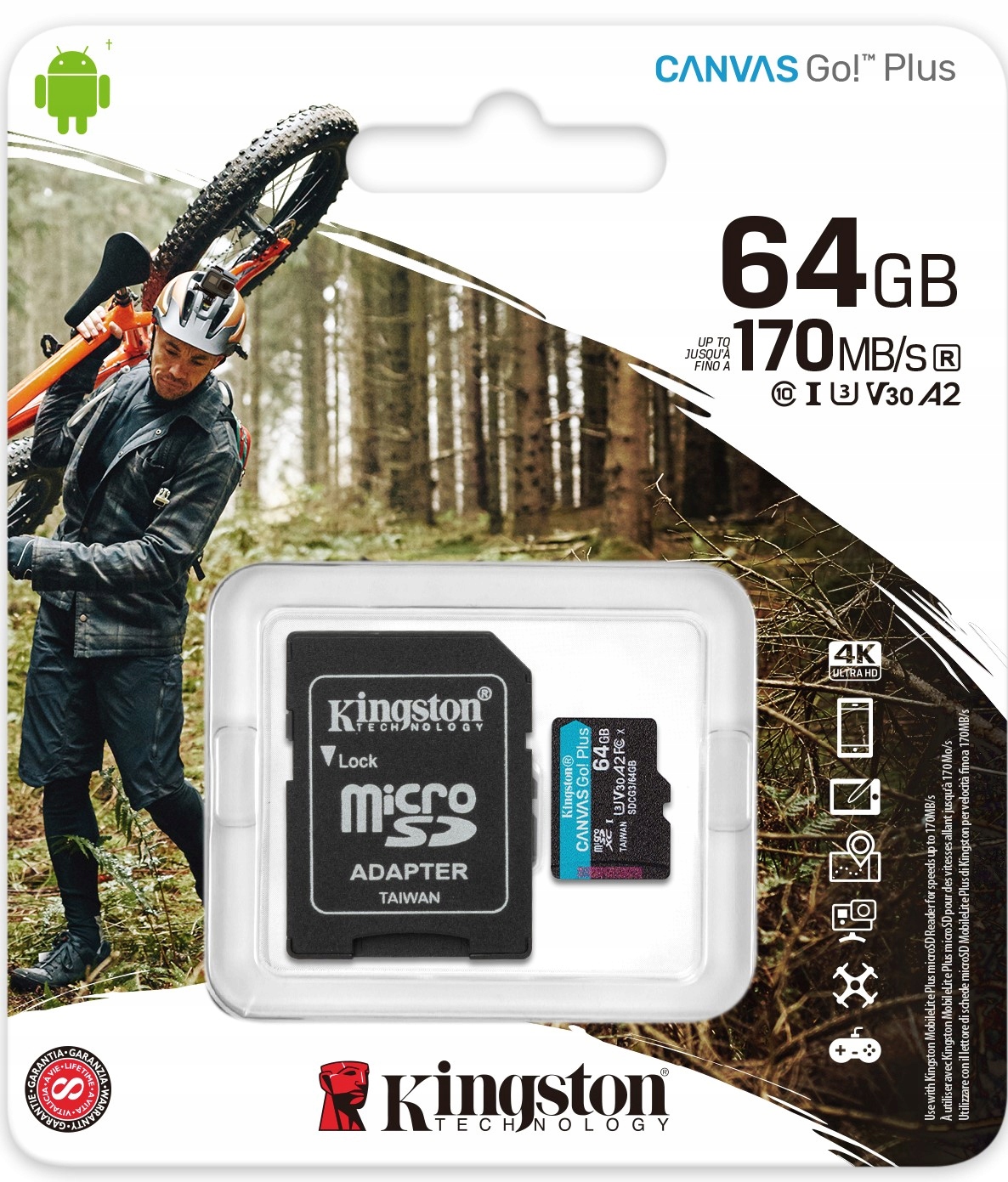 

Karta Pamięci Micro Sd 64GB Kingston Go! Plus