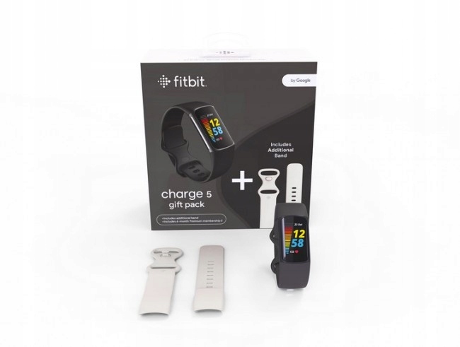 

Fitbit Charge 5 Gps Tętno SpO2 Ekg czarny zestaw