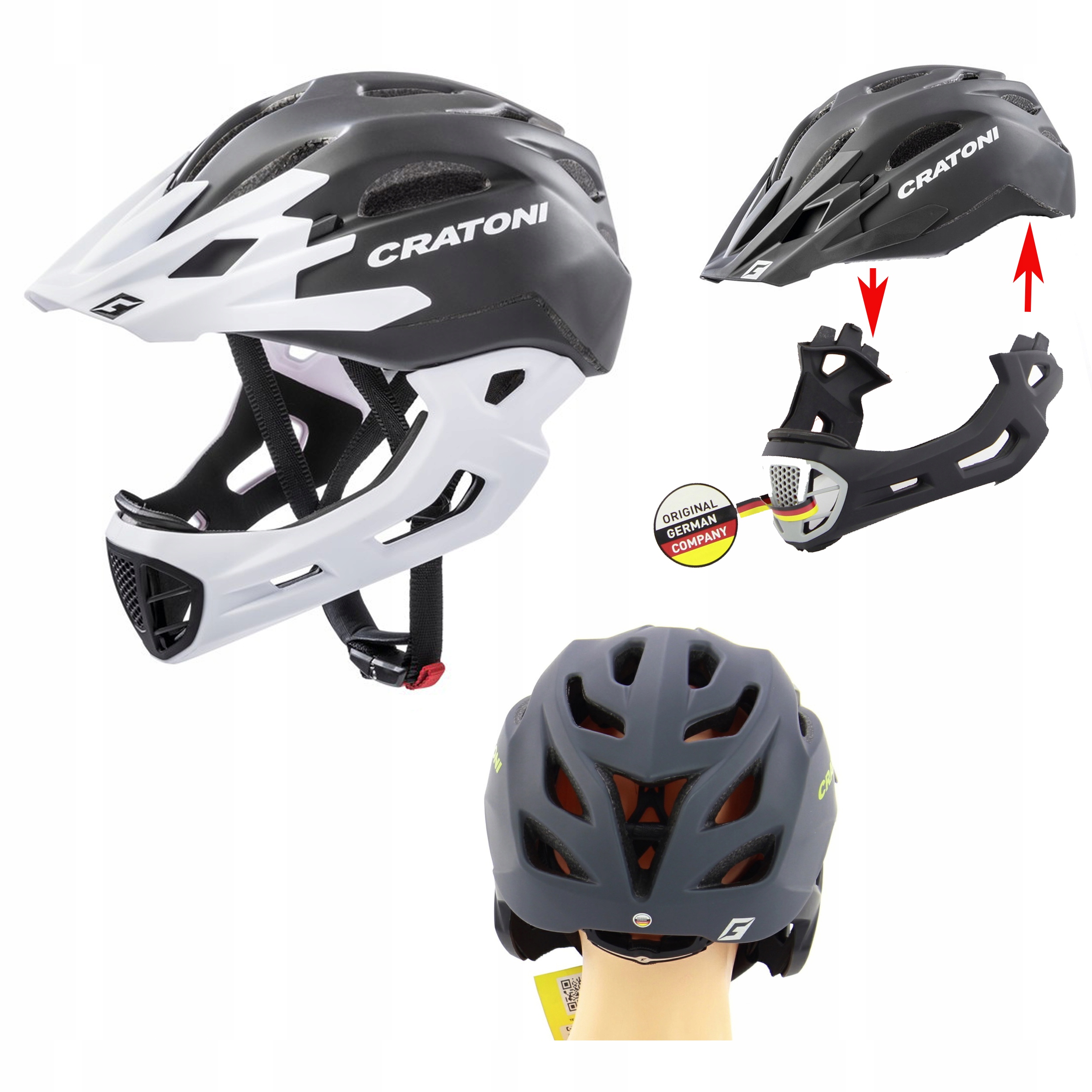 

Cratoni full Face C-maniac freeride enduro Dh 2w1