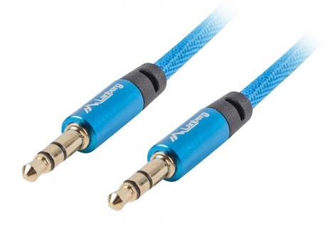 KABEL MINI JACK 3.5MM WTYK AUX PRZEWÓD AUDIO DO AUTA OPLOT 100CM 1M Stan opakowania oryginalne