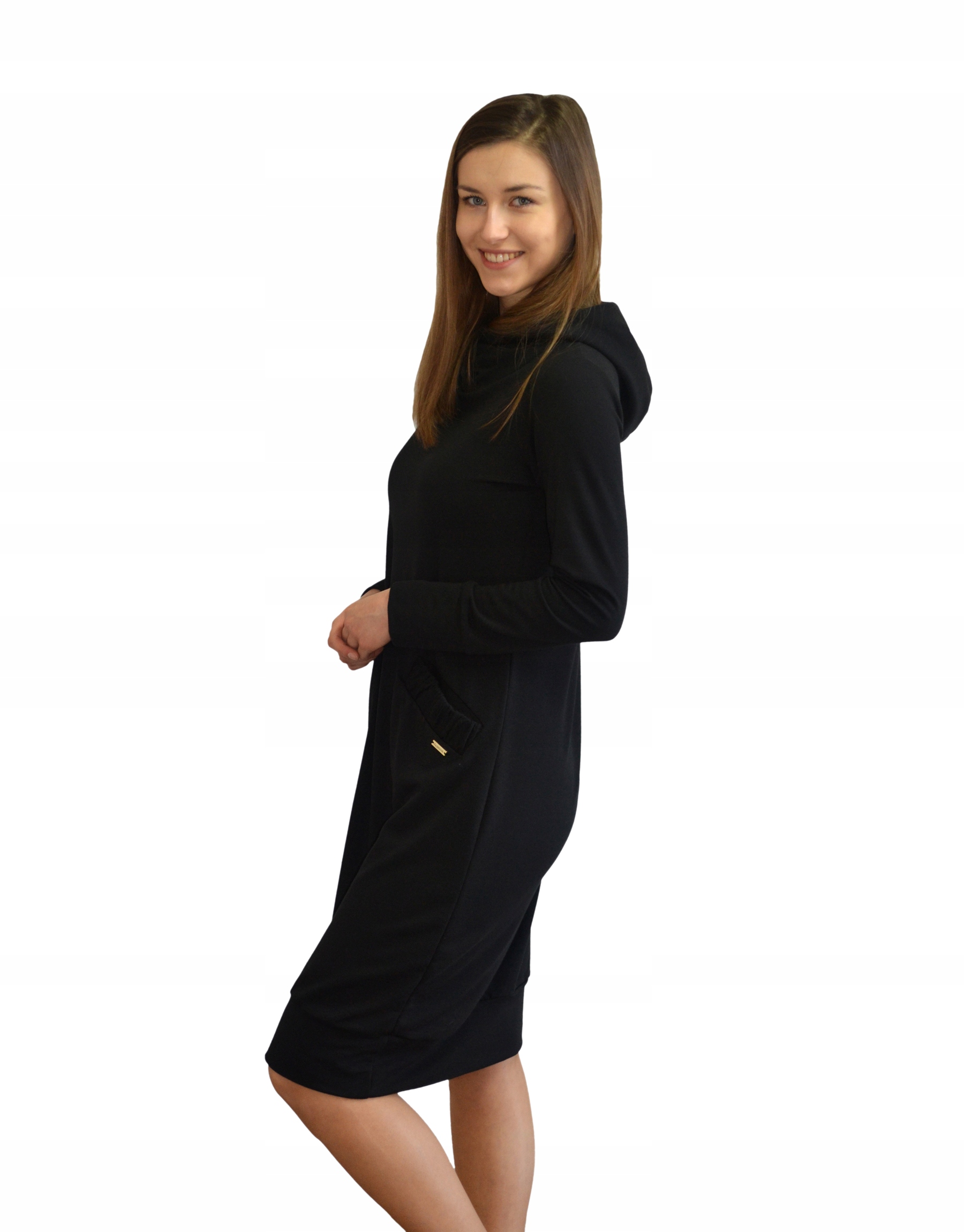 Dresowa sukienka MIDI XXL-44 Okazja na co dzień