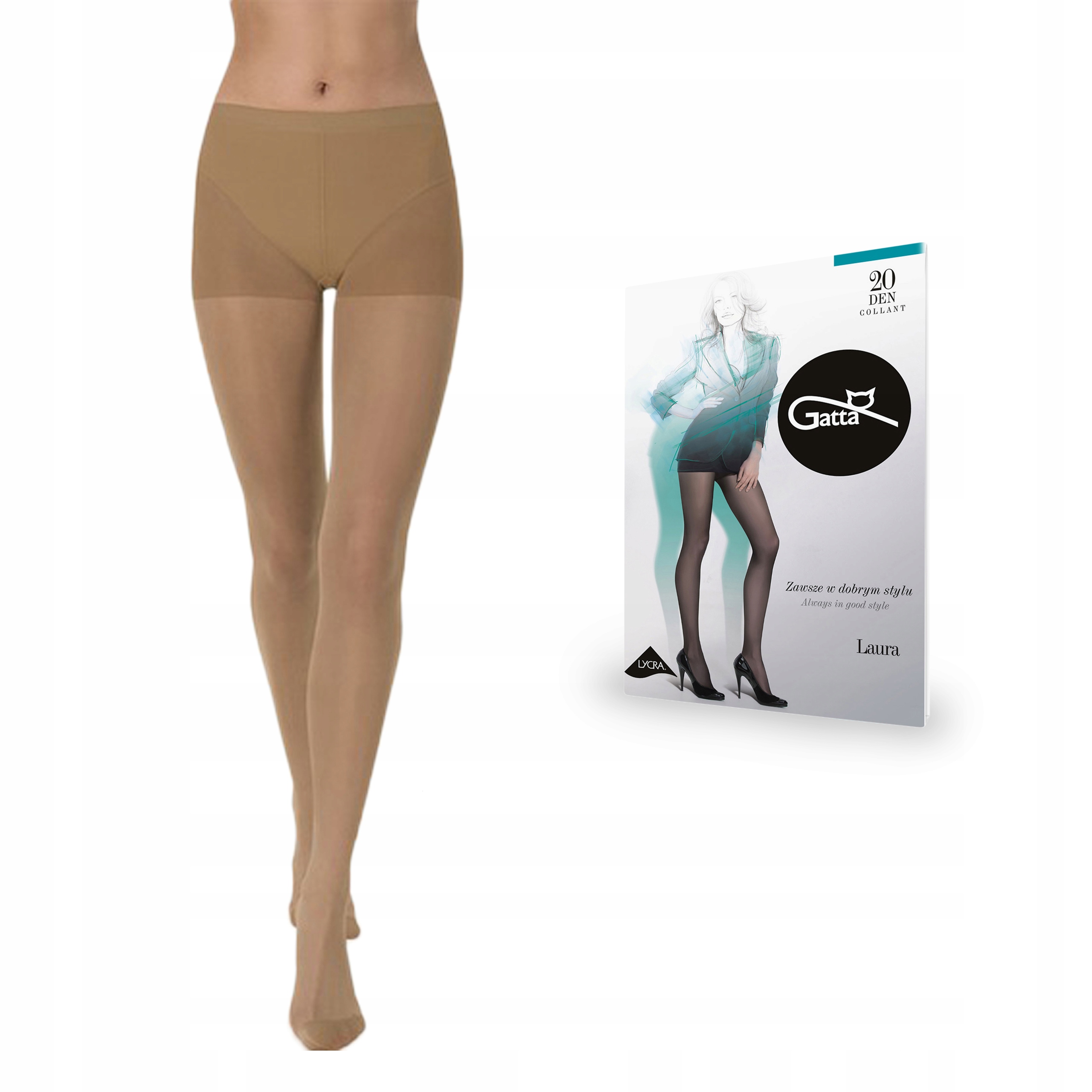 

Rajstopy Gatta Laura 20 den lycra, Bronzo 2-S