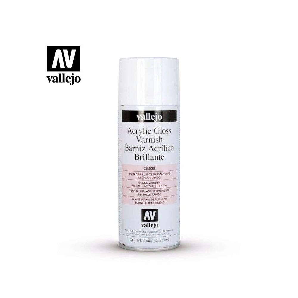 Vallejo Lak Sprej Lesklý 400 ML. 28530 [modelářství]