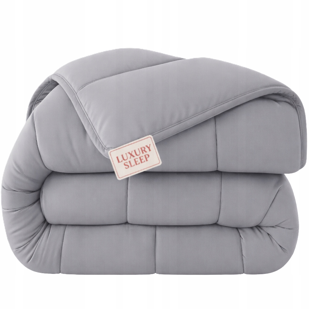 Přikrývka 160x200 Šedá Celoroční Lehká Teplá Antialergická, Polská kvalita